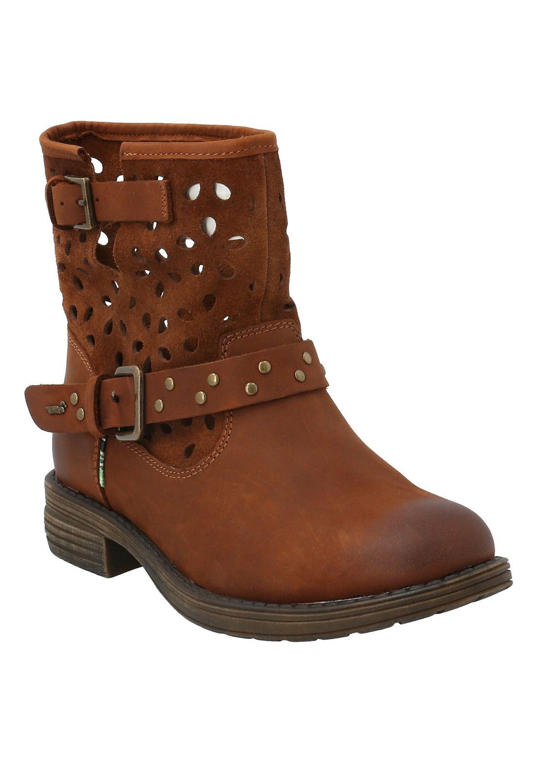 Botin Cuero Primrose Café Mujer Rockford-0