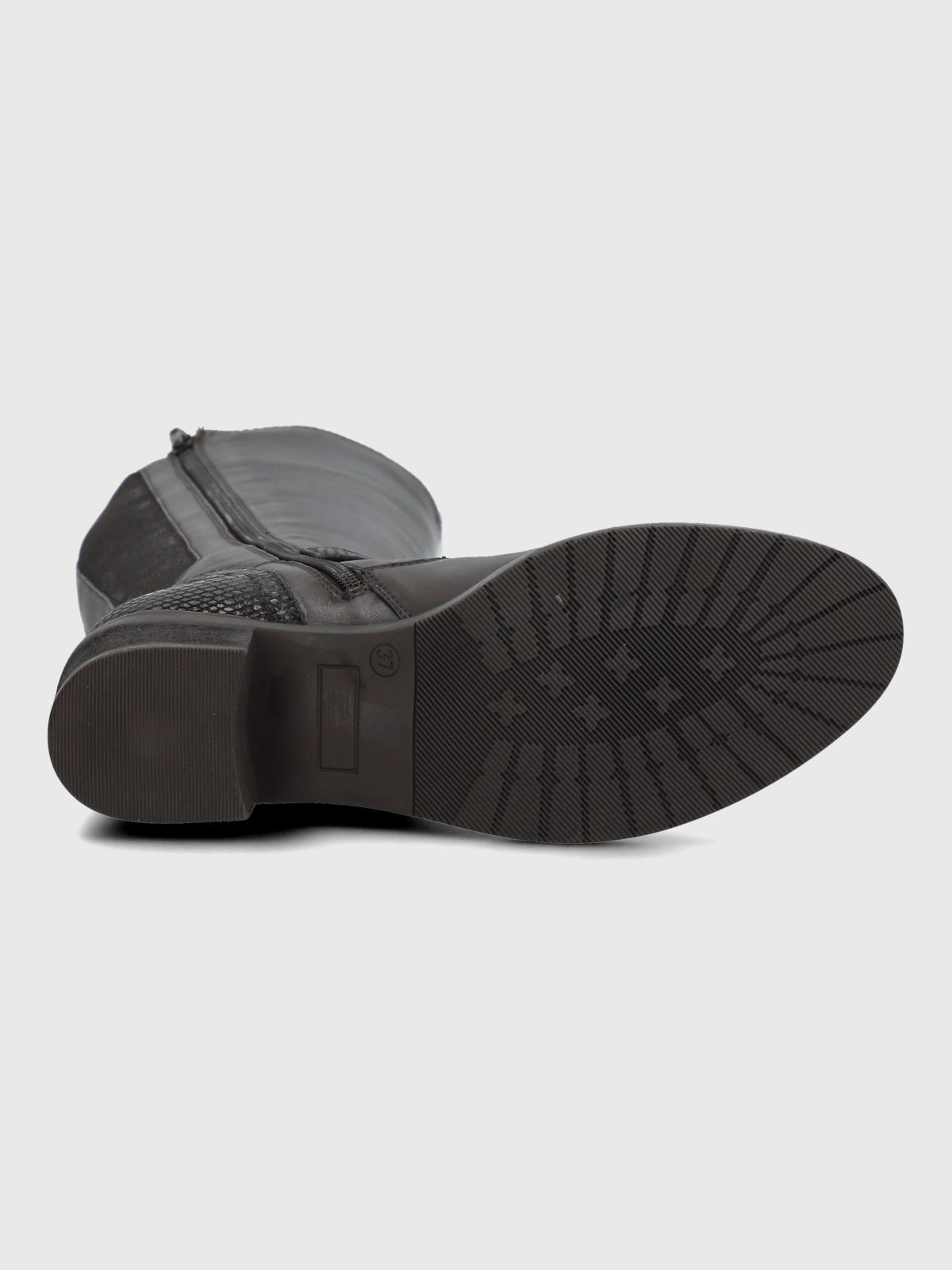 Bota Cuero Mujer Elsetet Café-7