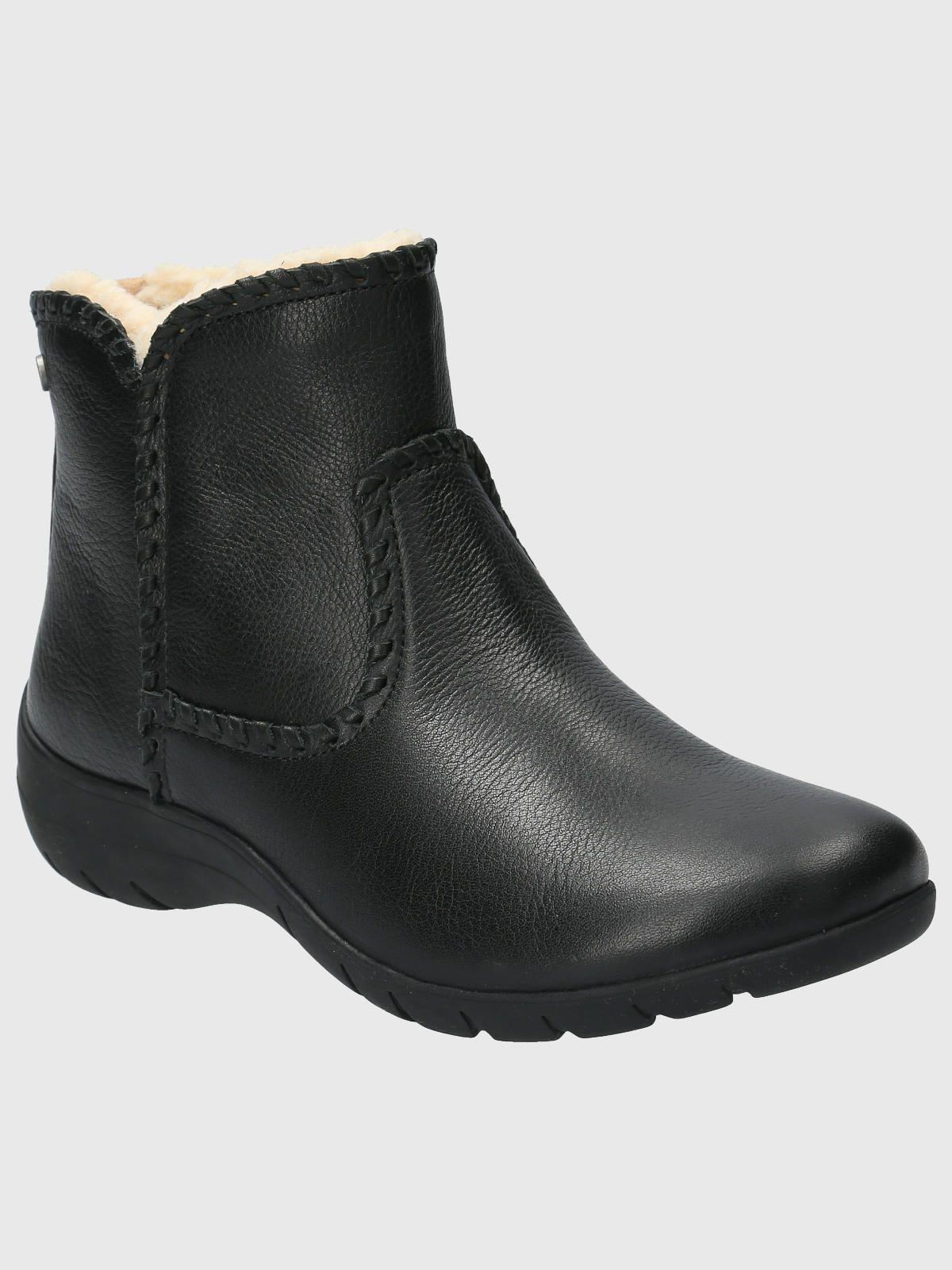 Botin Cuero Mujer Orla Negro-0