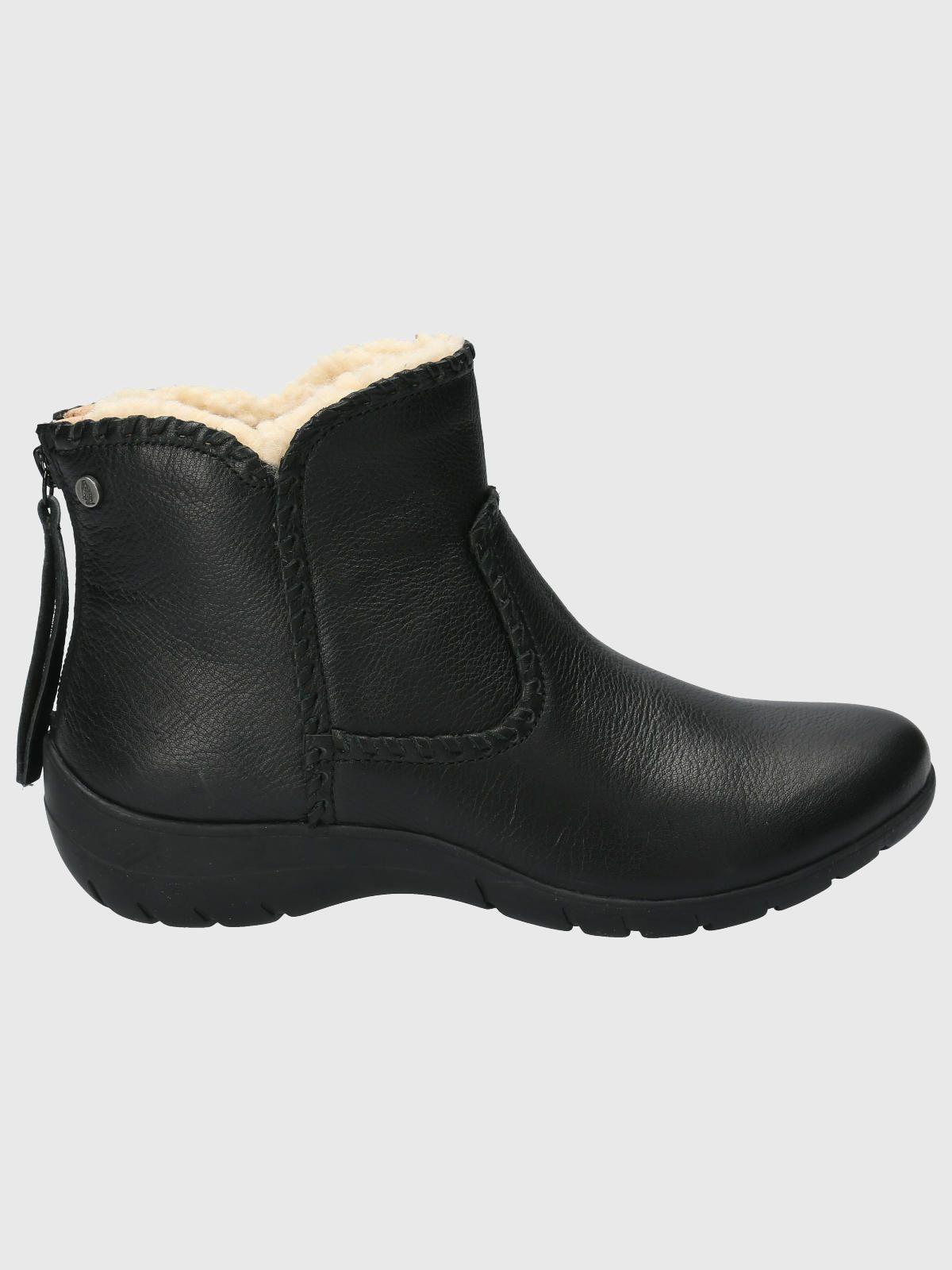Botin Cuero Mujer Orla Negro-1
