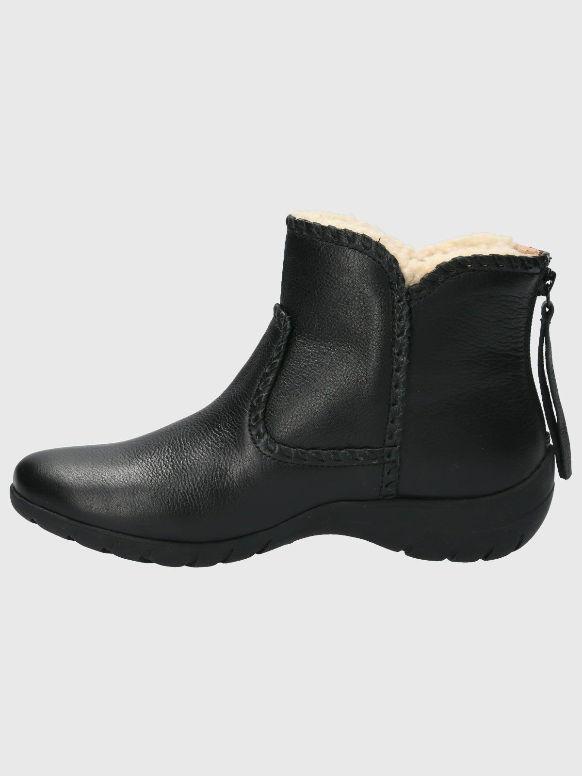 Botin Cuero Mujer Orla Negro-5
