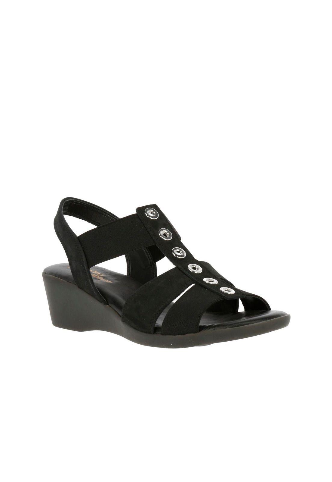 Sandalia Cuero Very Well Negro-0