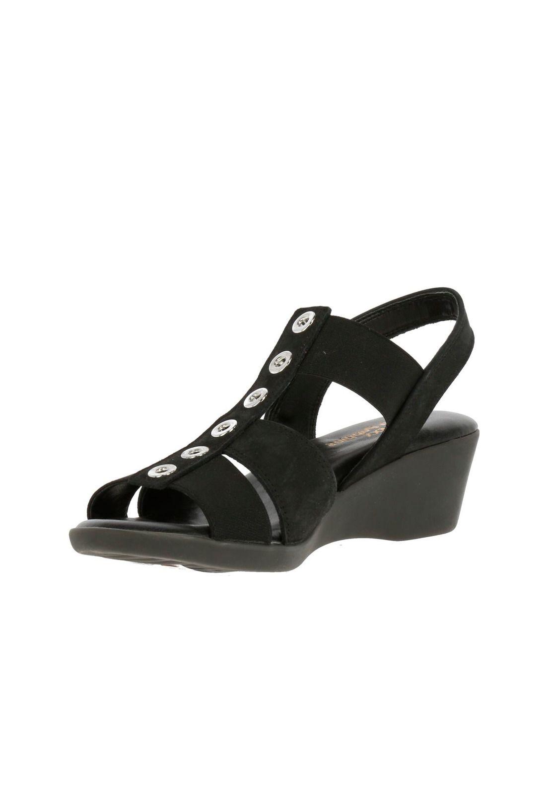 Sandalia Cuero Very Well Negro-1