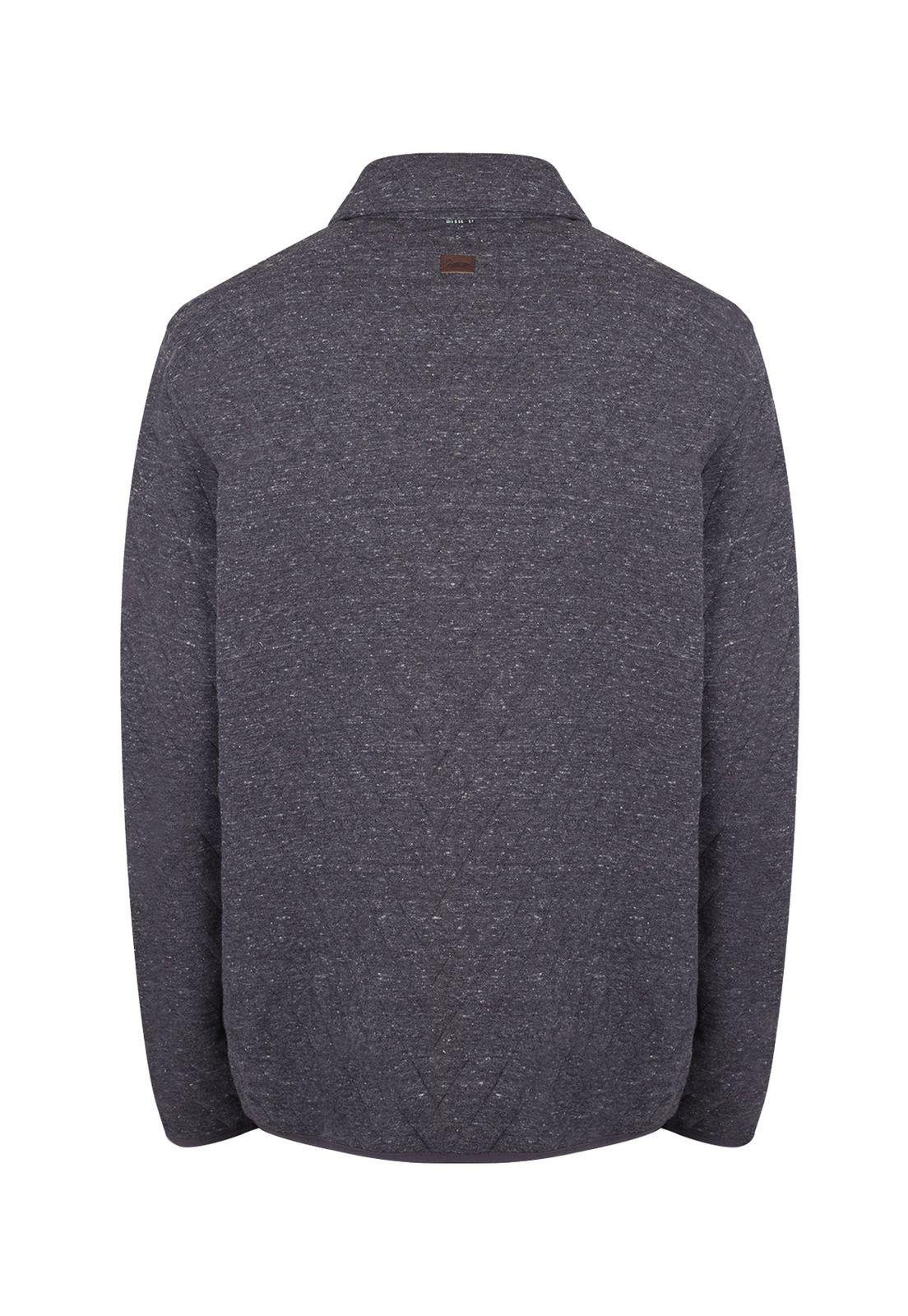 Polerón Fibras Reciclada Hombre Burgofull Gris-1
