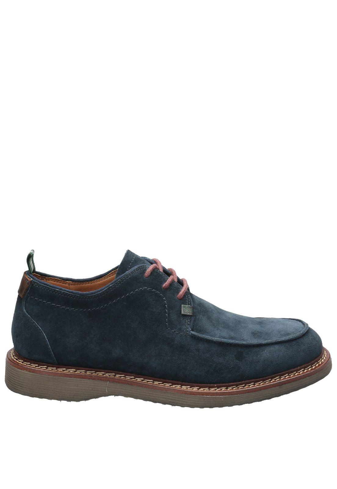 Zapato Cuero Hombre Neson Azul-1