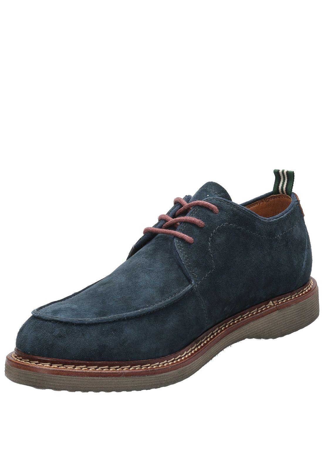 Zapato Cuero Hombre Neson Azul-4