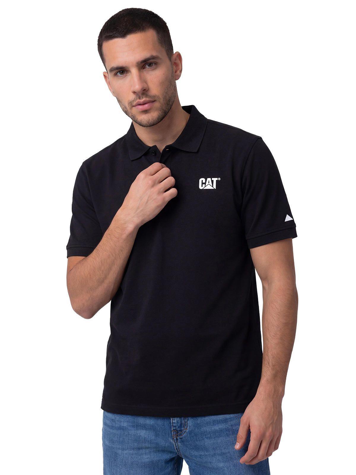 Polera Pique Manga Corta Logo Jersey Negro-0