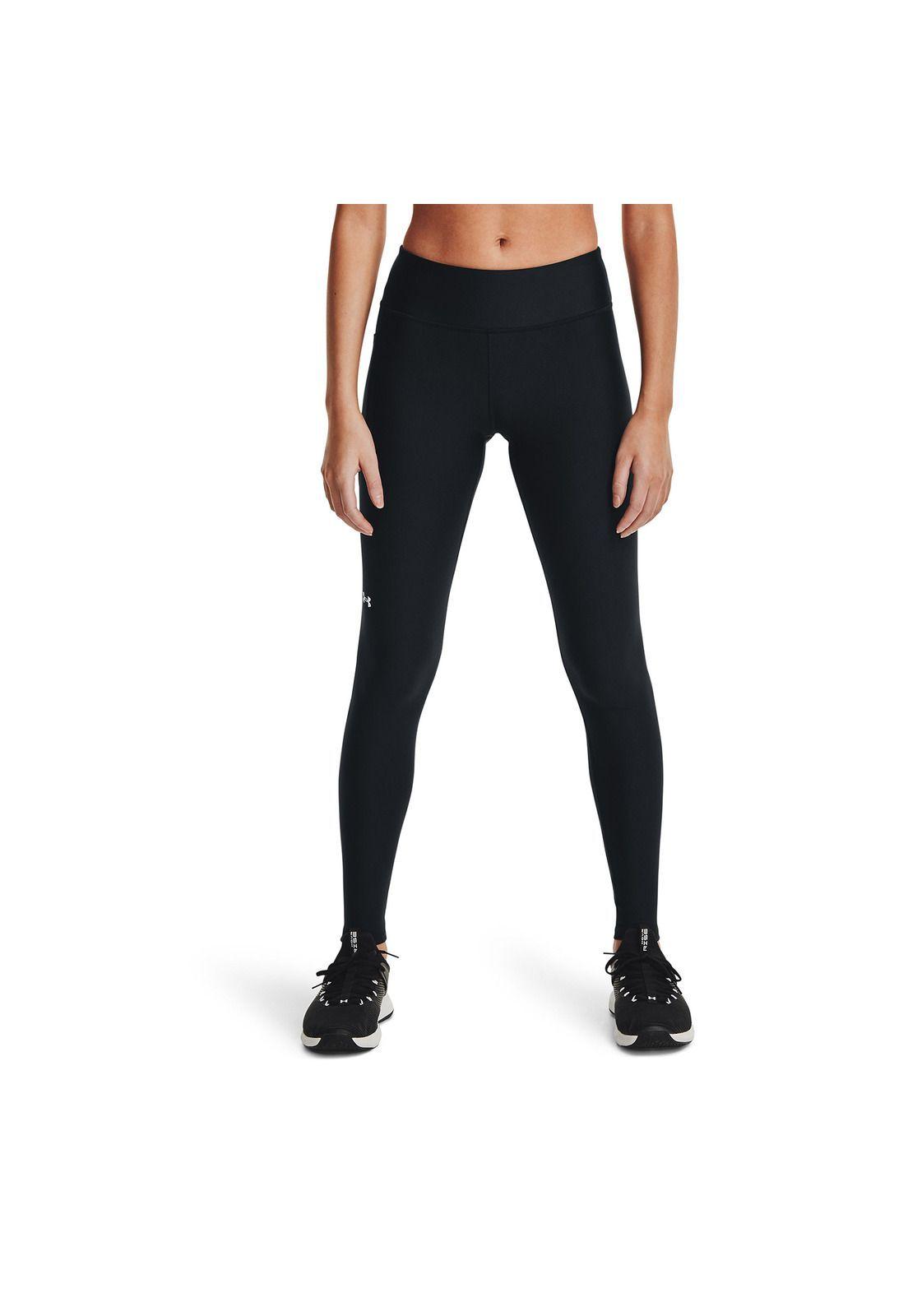 Calza Mujer Armour Mid Leg Negro-2