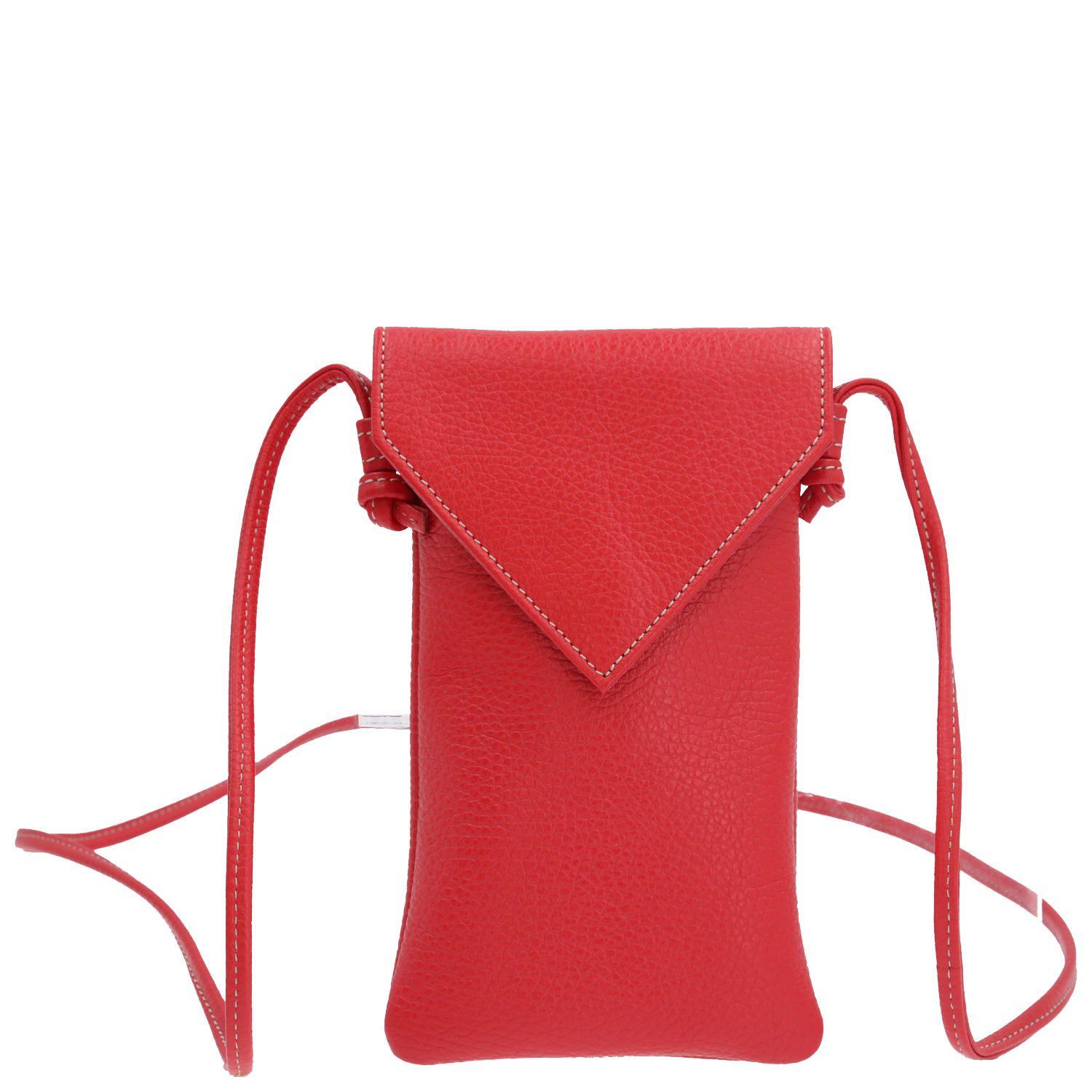 Cartera Cuero Mujer Manarola Cross Rojo-0