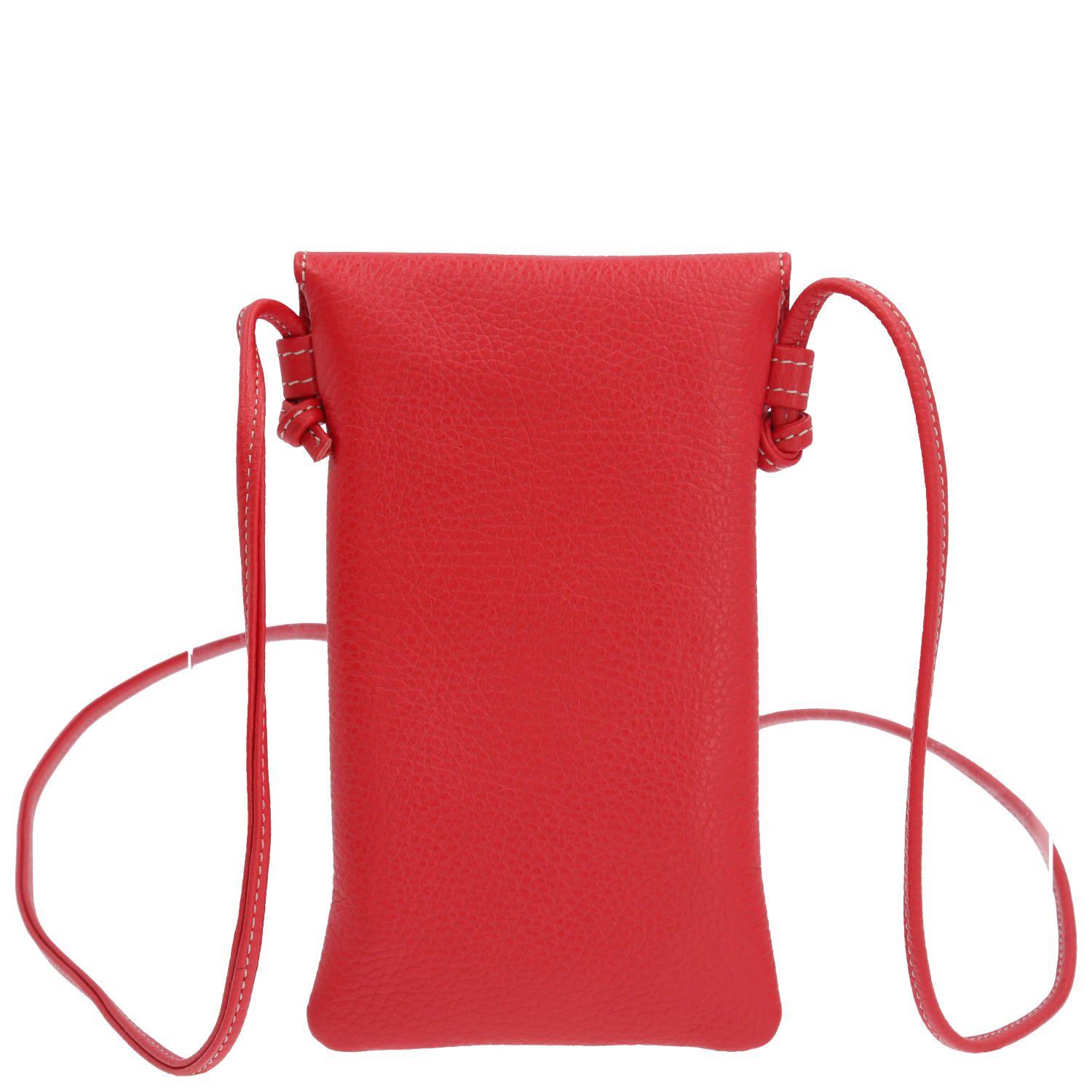 Cartera Cuero Mujer Manarola Cross Rojo-1