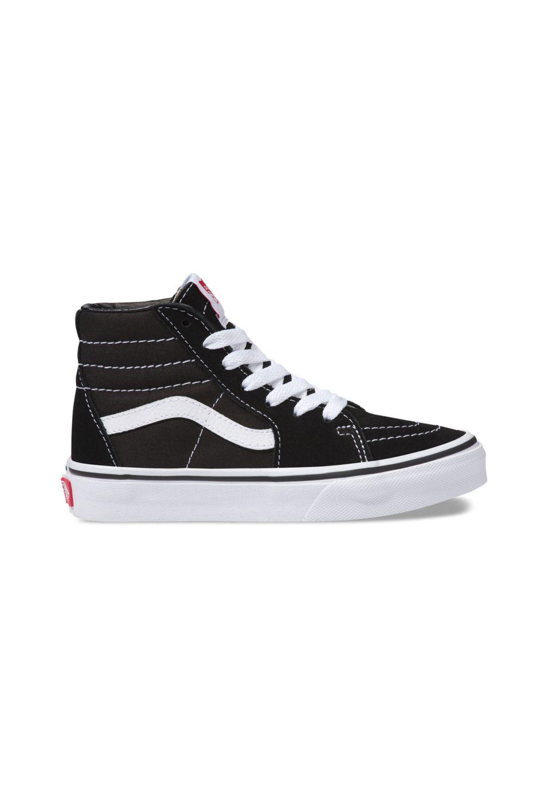 Zapatilla C/Cana Niño Uy Sk8-Hi Black/True White-4