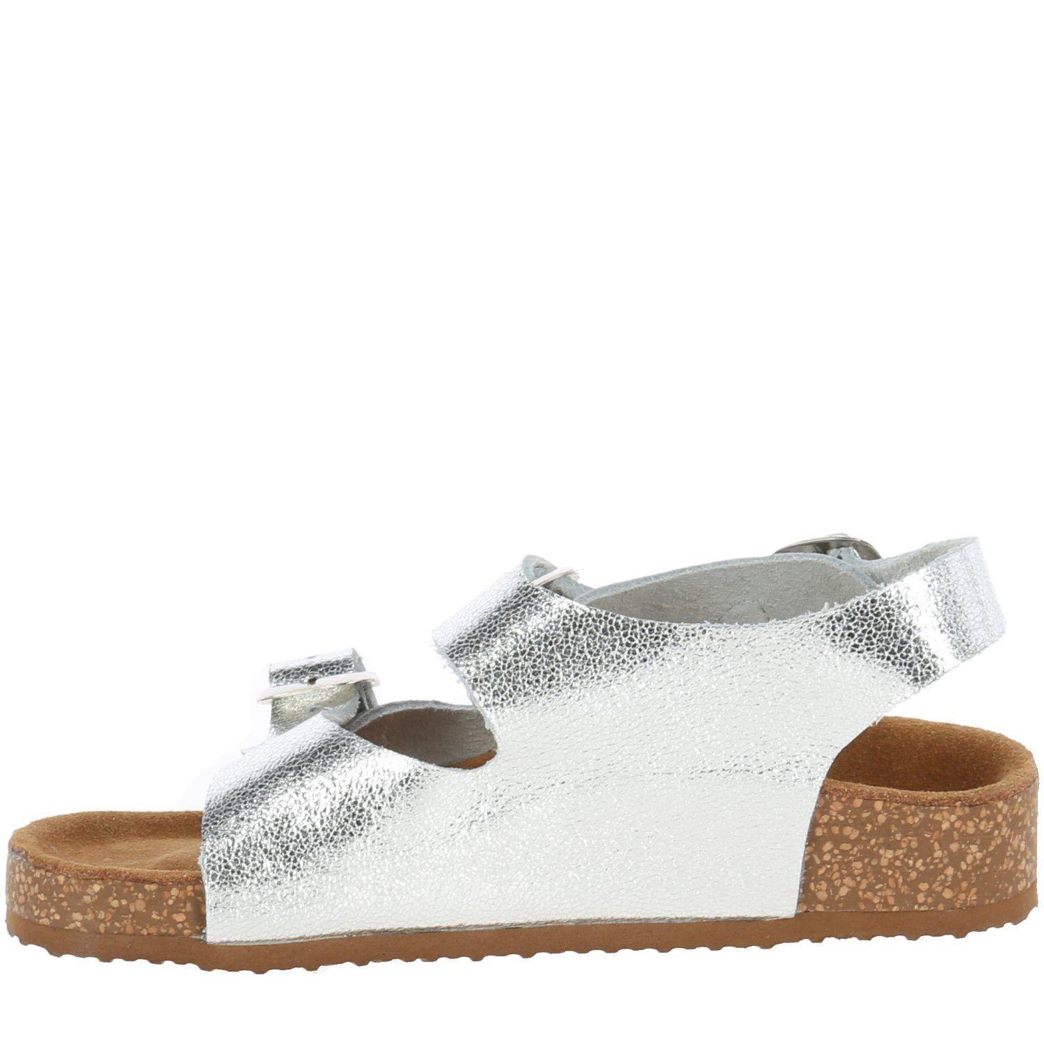 Sandalia Cuero Brick Plateado-3