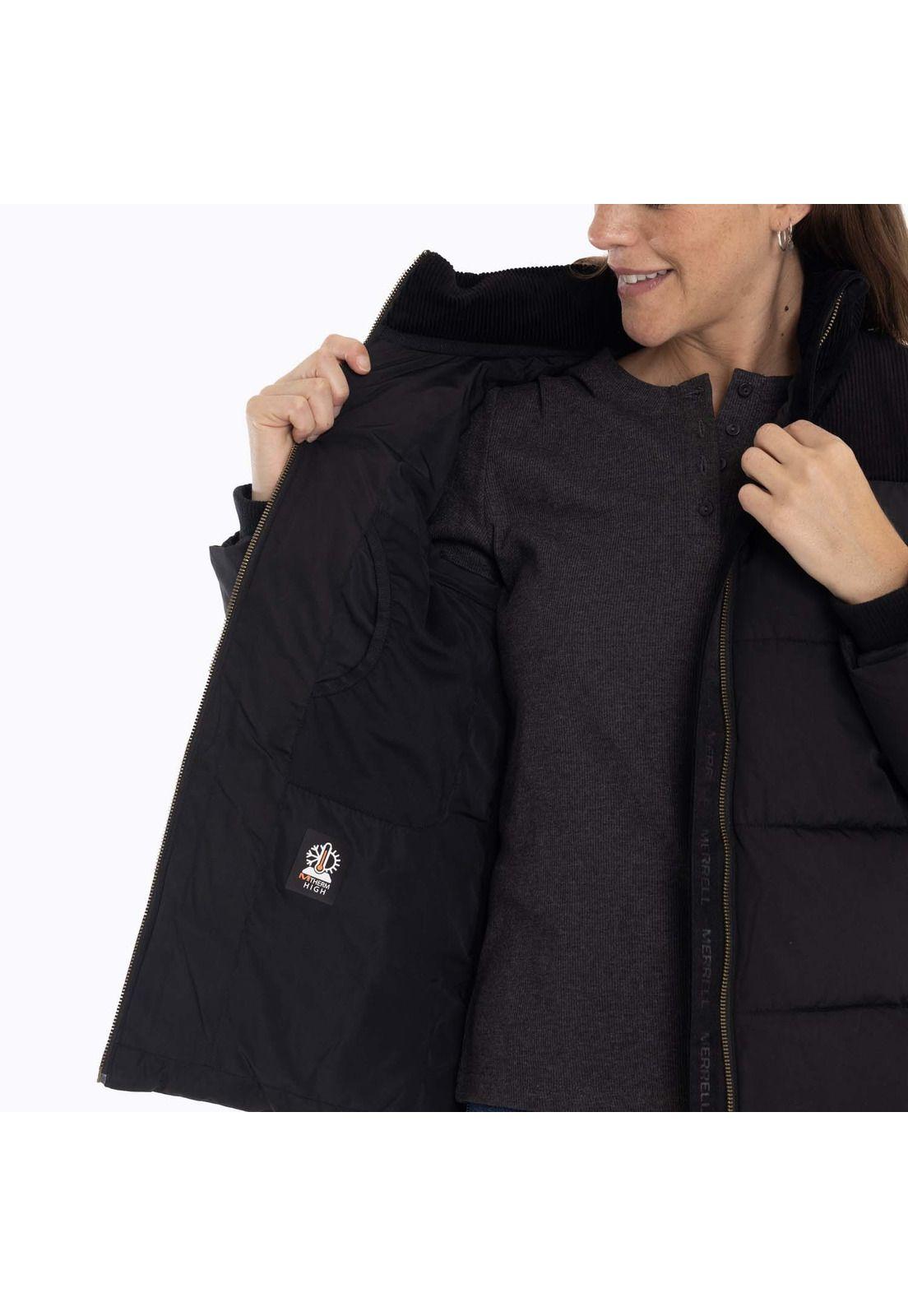 Parka Mujer Nowitna Negro Merrell-5