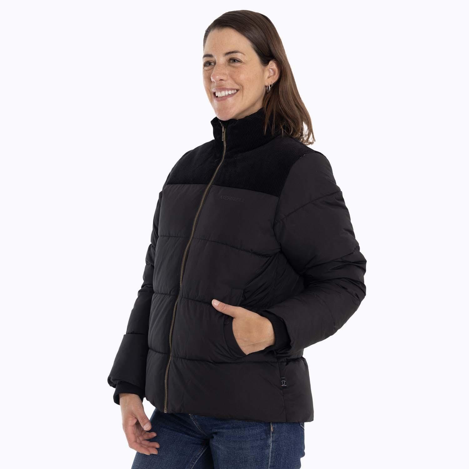Parka Mujer Nowitna Negro Merrell-1