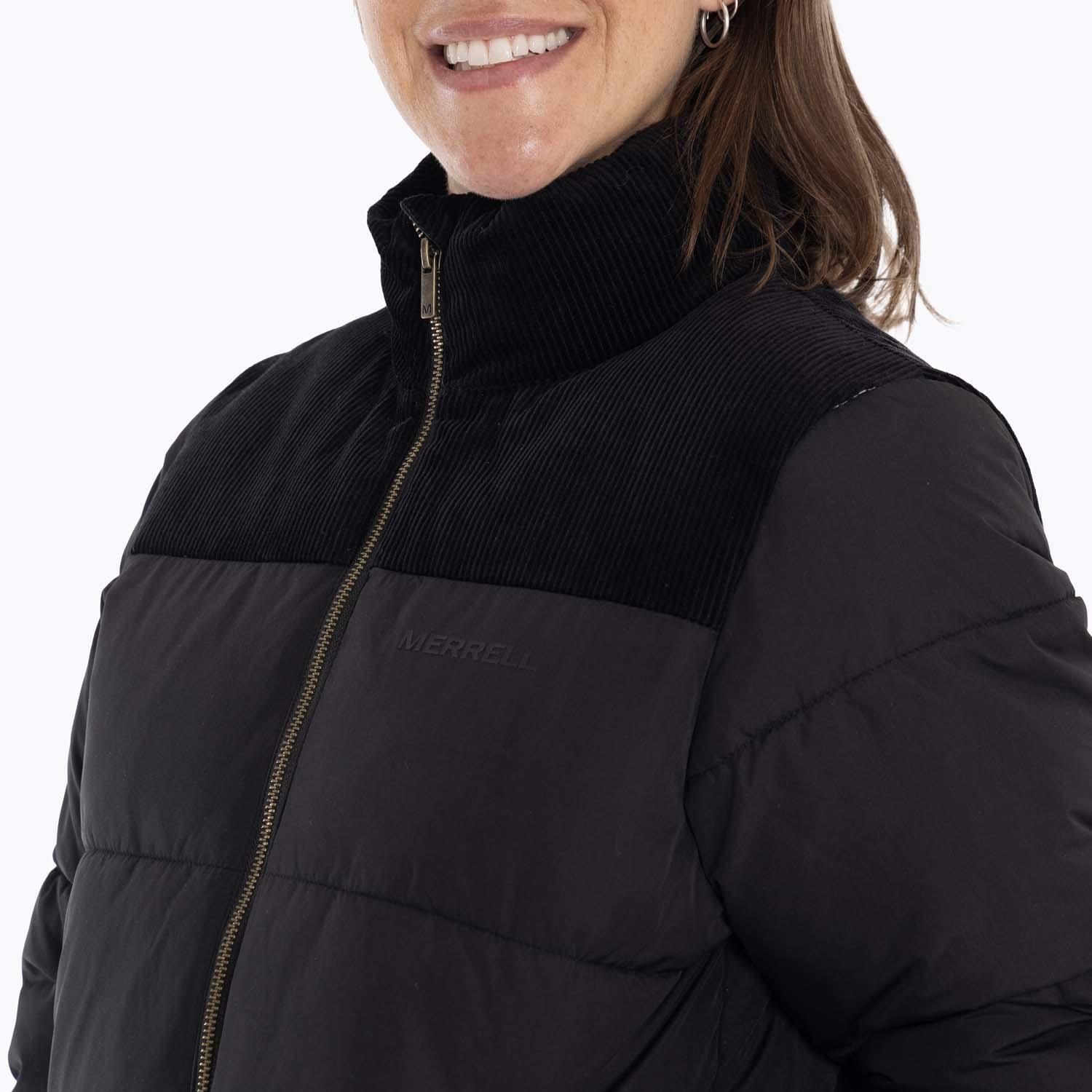 Parka Mujer Nowitna Negro Merrell-4