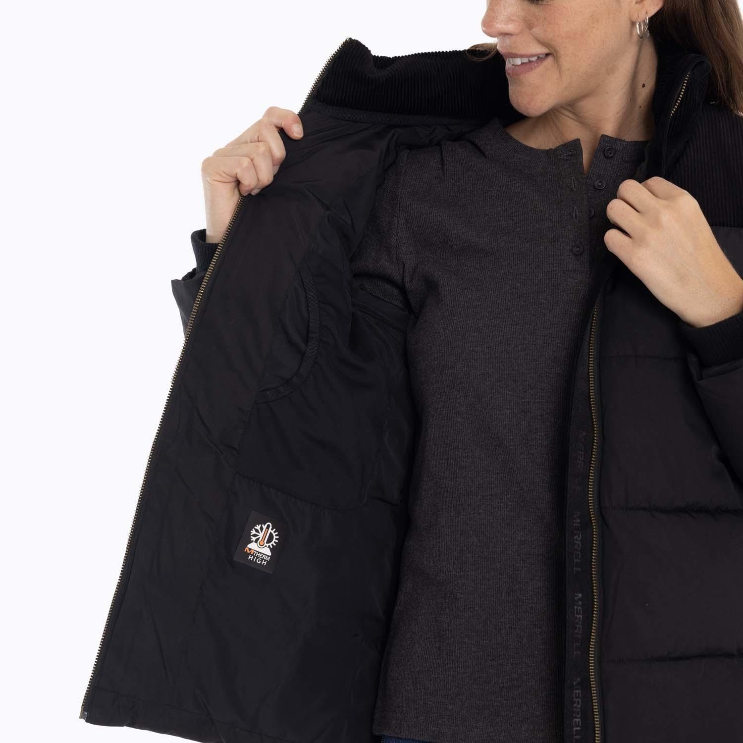 Parka Mujer Nowitna Negro Merrell-5