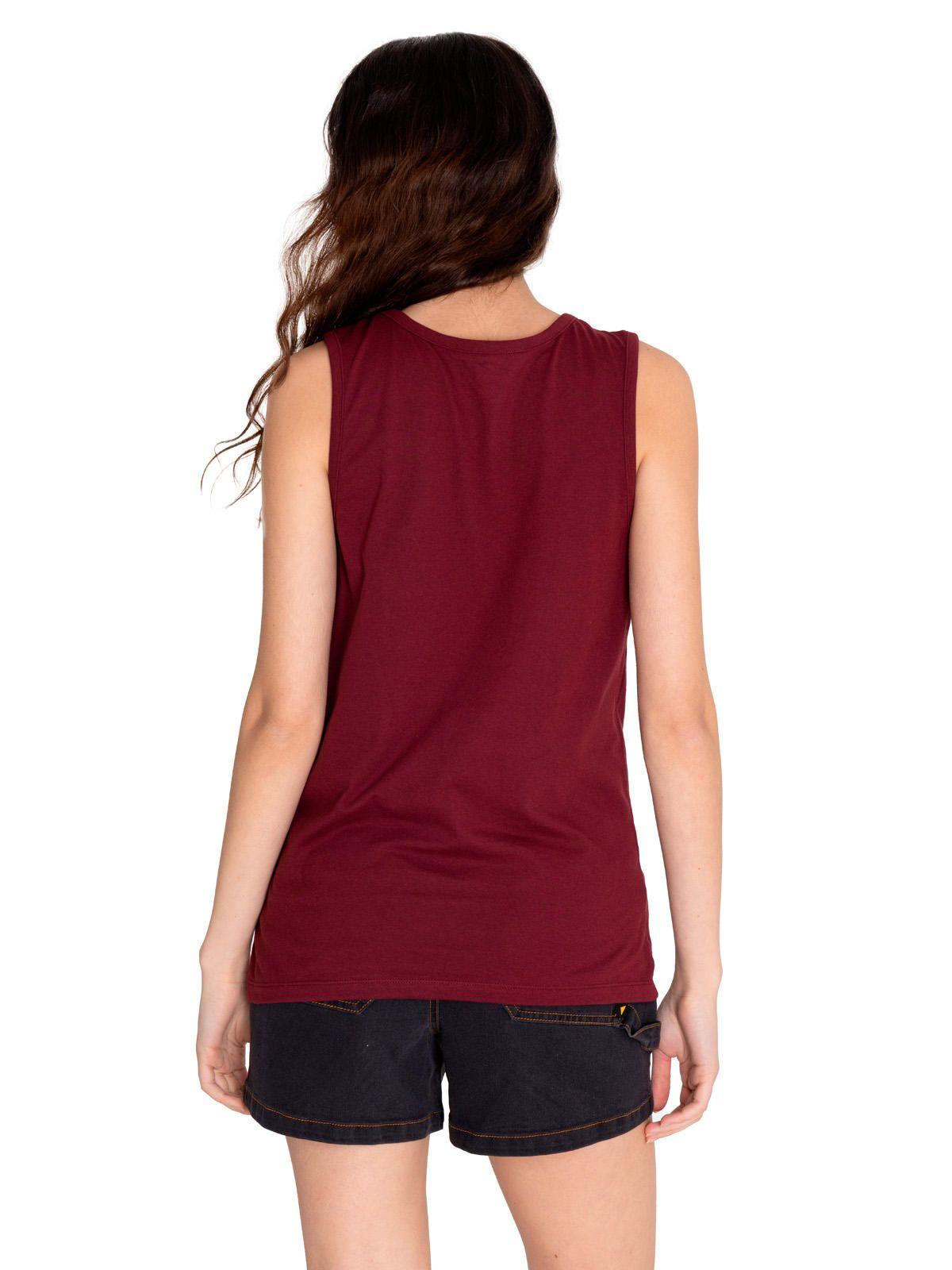 Polera Sin Manga Mujer Caterpillar LogoTank Rojo-1