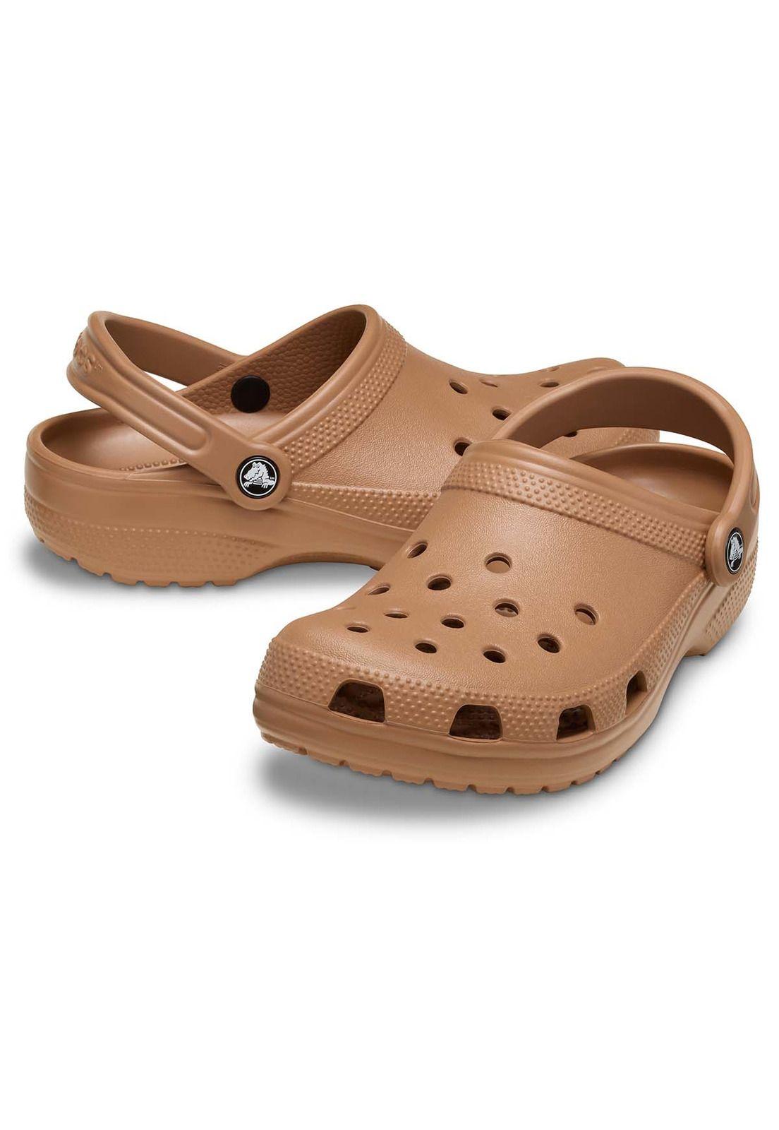 Zueco Crocs Unisex Classic Clog Café Milk-3