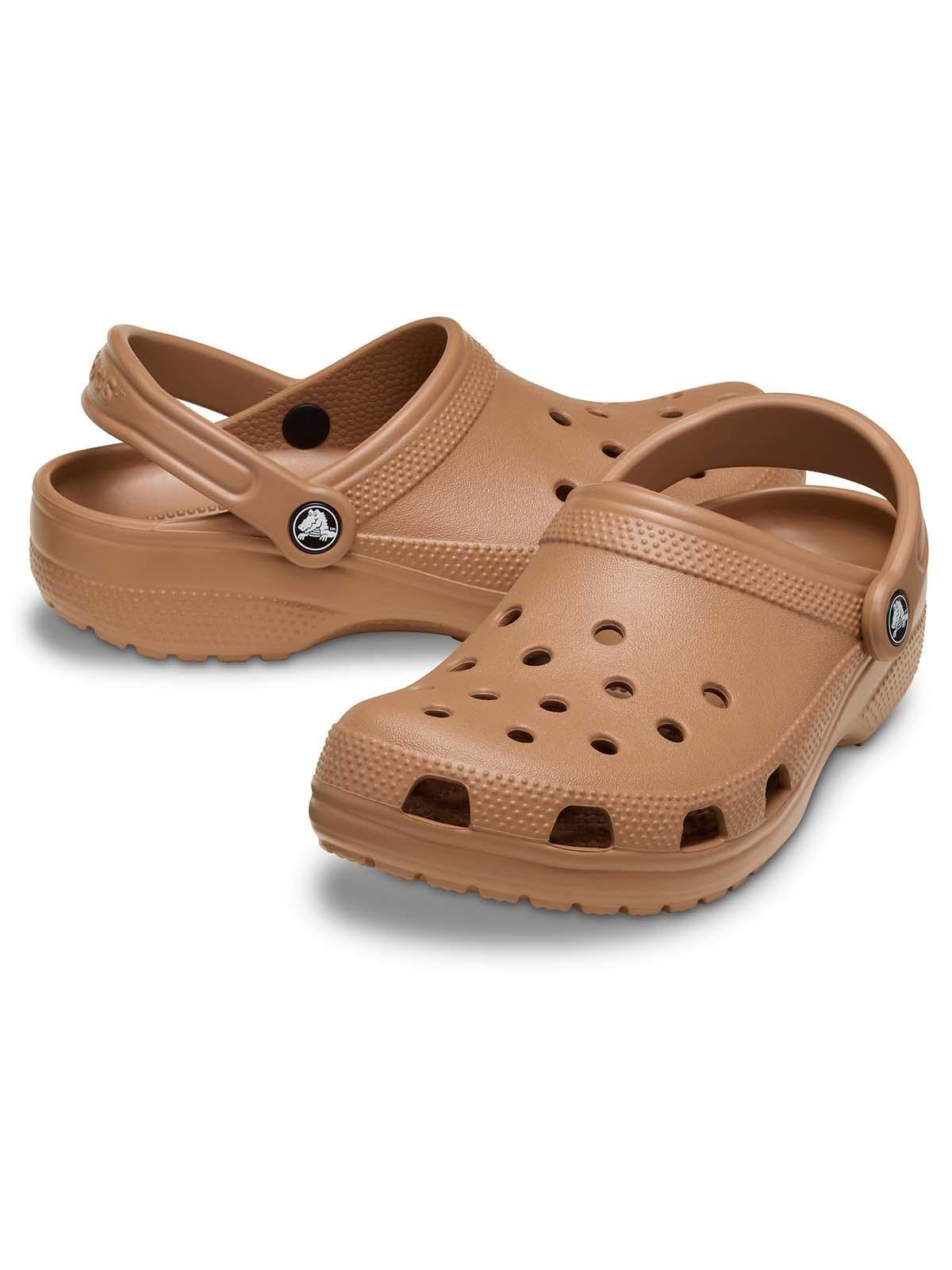 Zueco Crocs Unisex Classic Clog Café Milk-4