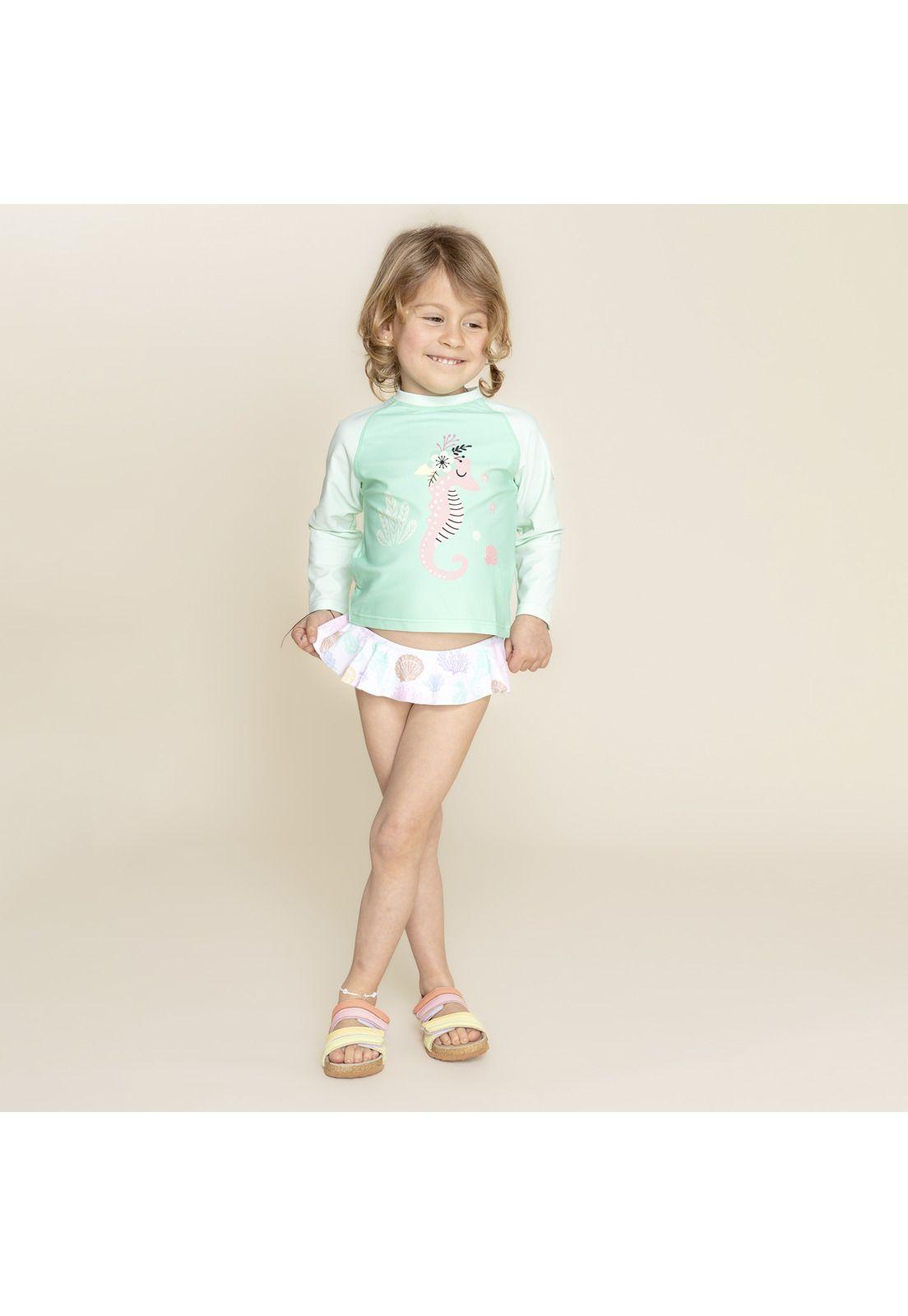 Traje De Baño Niña Arena (1-3) Menta-3