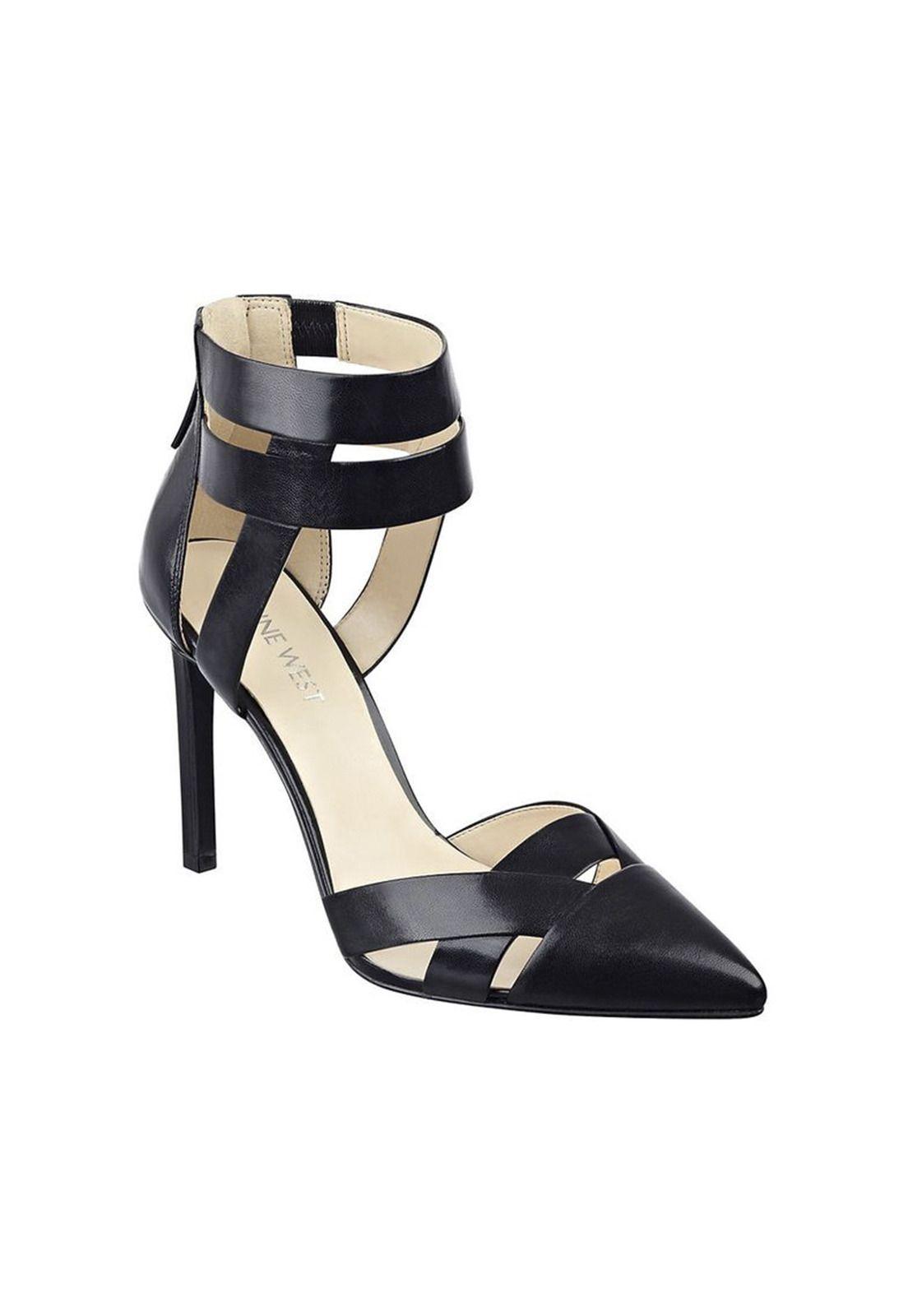 Zapato Cuero Trisha Negro Mujer-0