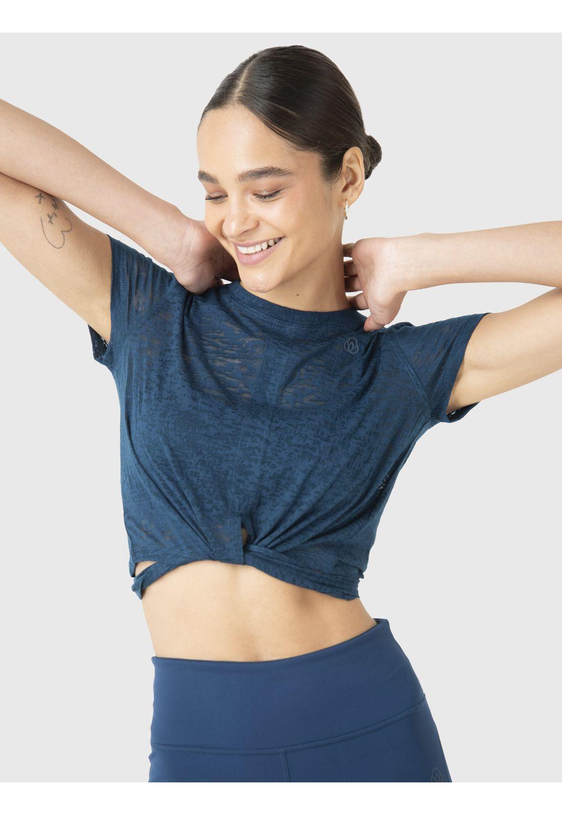 Polera Manga Corta Mujer Luna Azul Oscuro-4