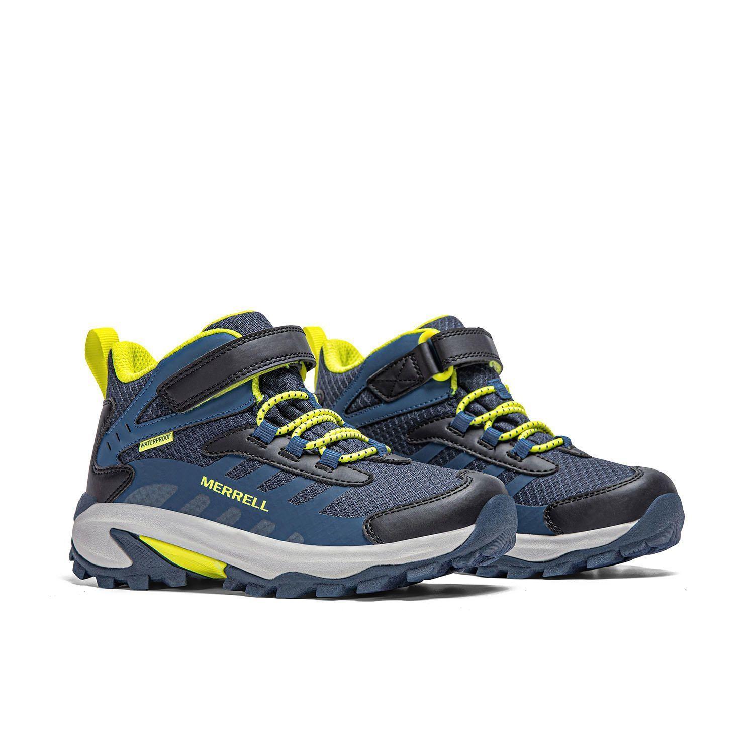 Botin Niño Moab Speed 2 Mid A/C Azul-4