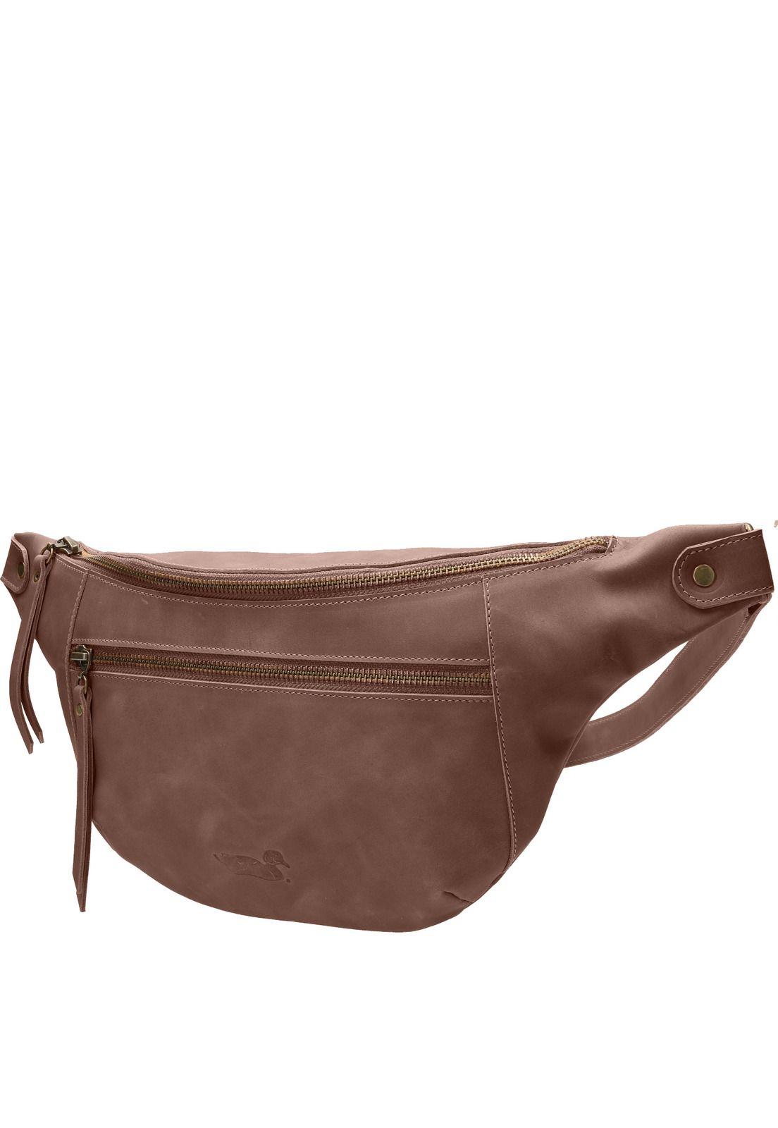 Banano Cuero Mujer Zadar Waist Chocolate-1