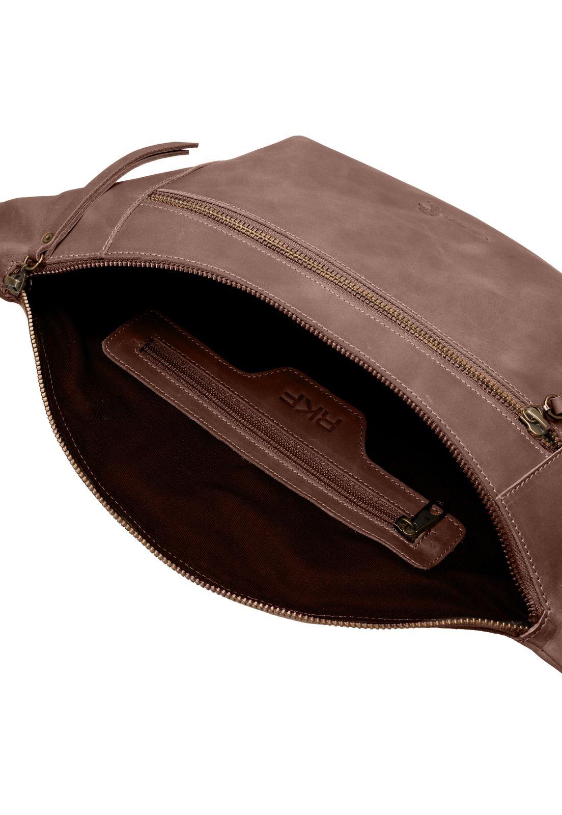 Banano Cuero Mujer Zadar Waist Chocolate-4