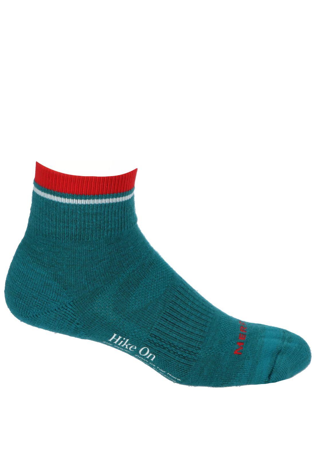 Calcetín Unisex Zoned Hiking Quarter Celeste-0