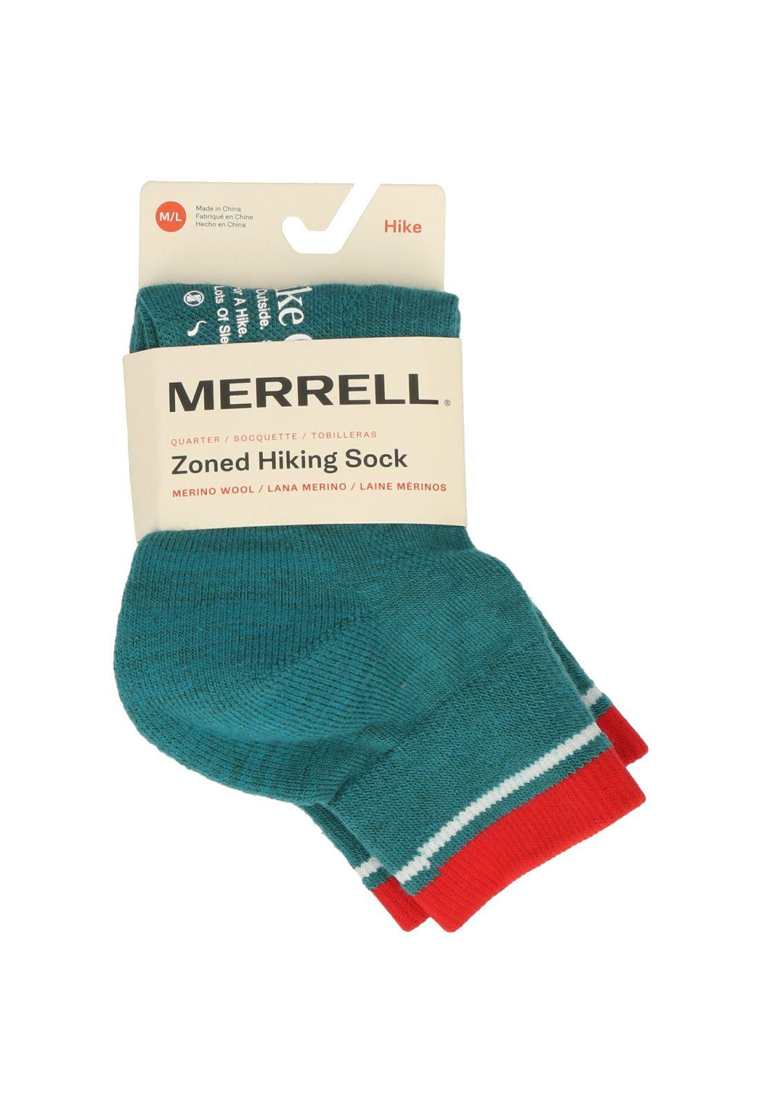 Calcetín Unisex Zoned Hiking Quarter Celeste-1