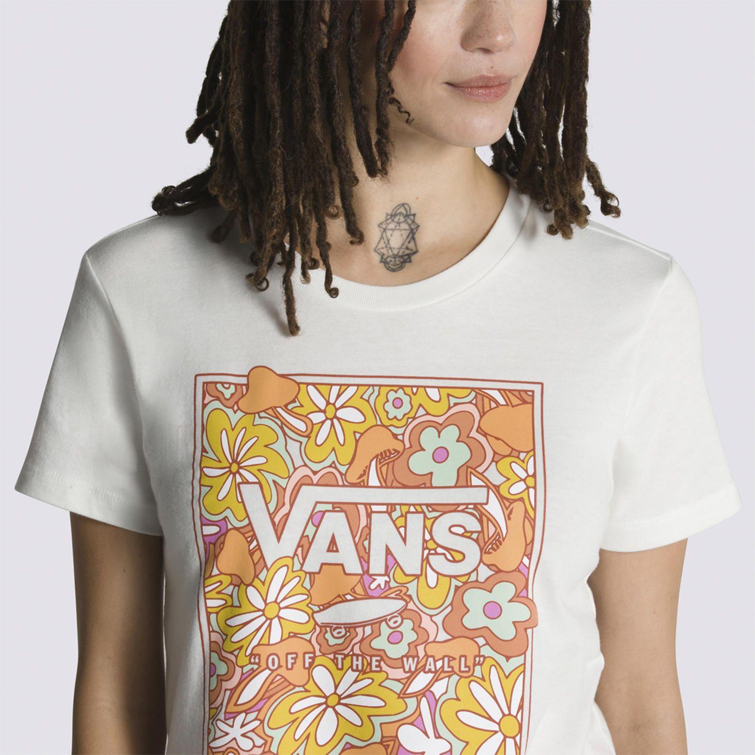 Polera Manga Corta Resort Floral Bx F Crema Mujer-5