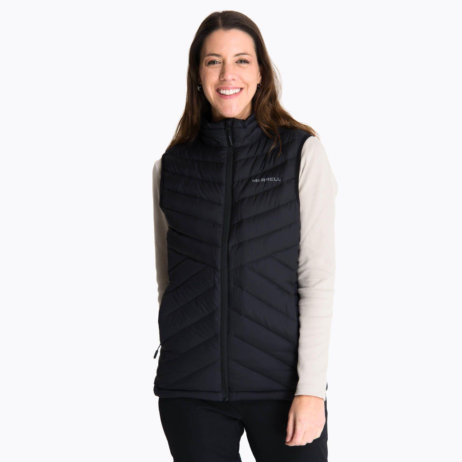 Parka Sin Mangas Mujer Kamera Negro -0