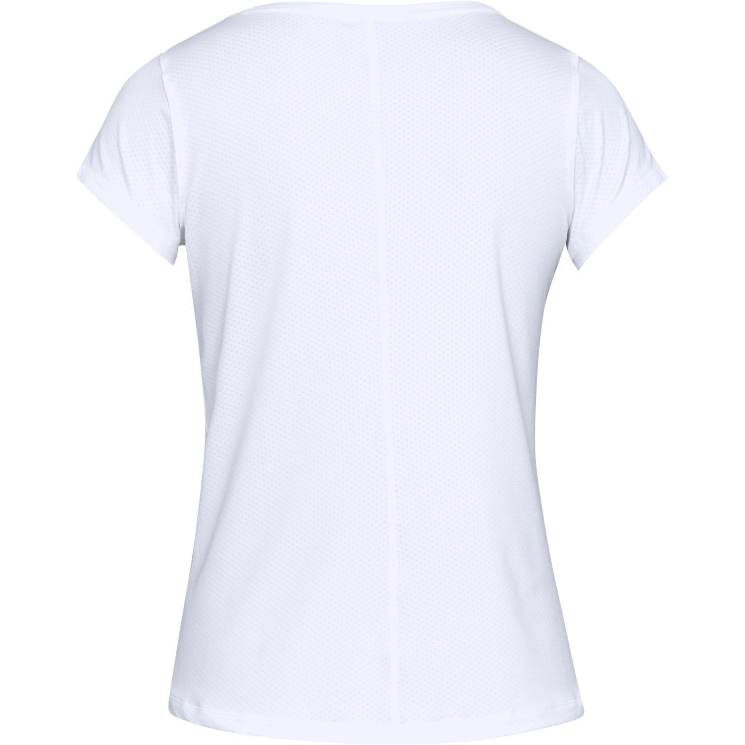 Polera M/C Mujer UA Hg Armour Ss Blanco-6