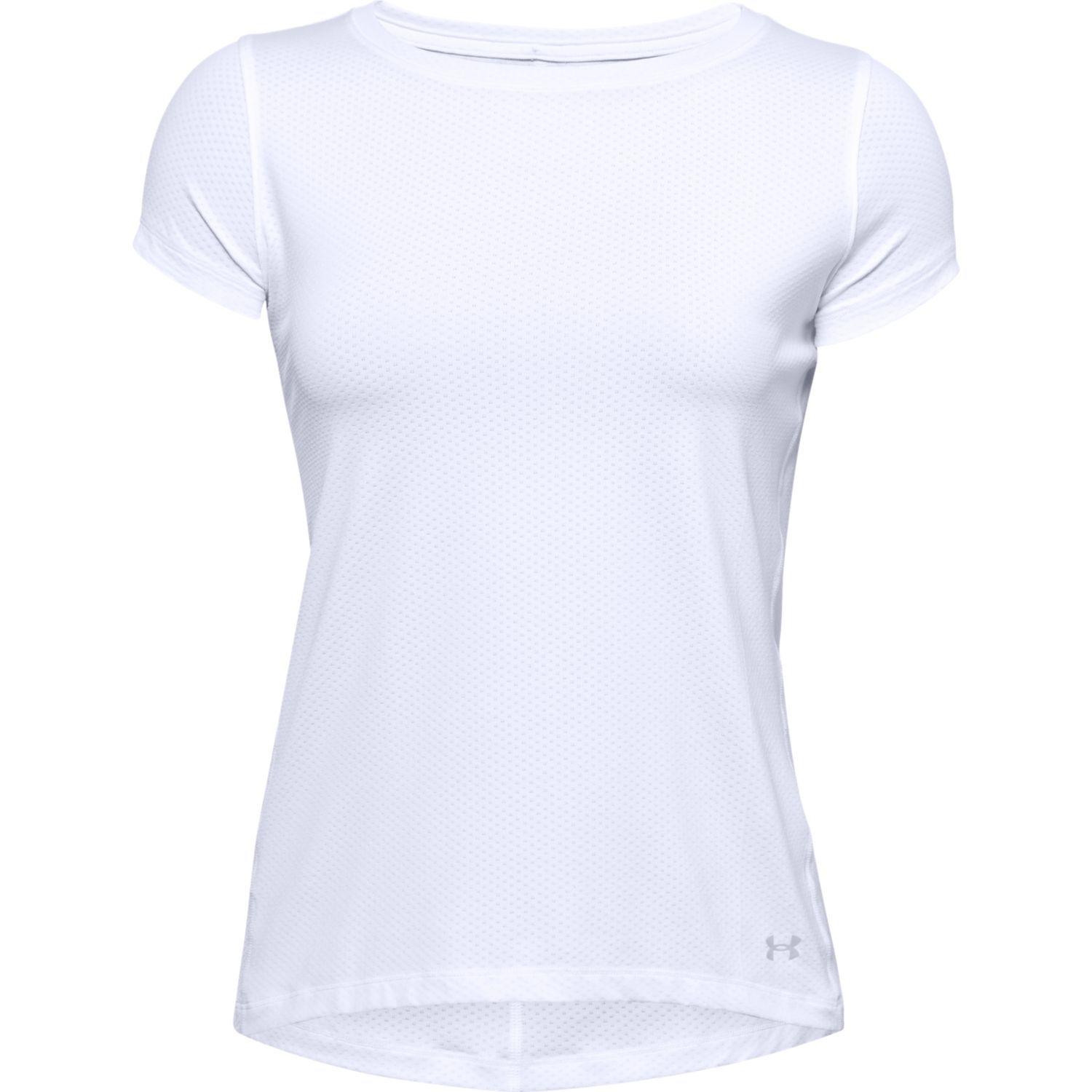 Polera M/C Mujer UA Hg Armour Ss Blanco-5