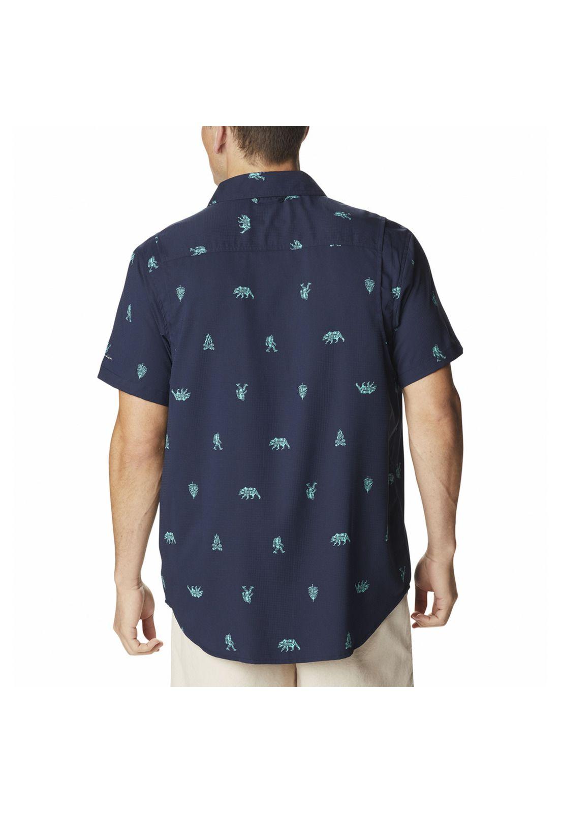 Camisa M/C Hombre Utilizer Printed Sho Azul-2