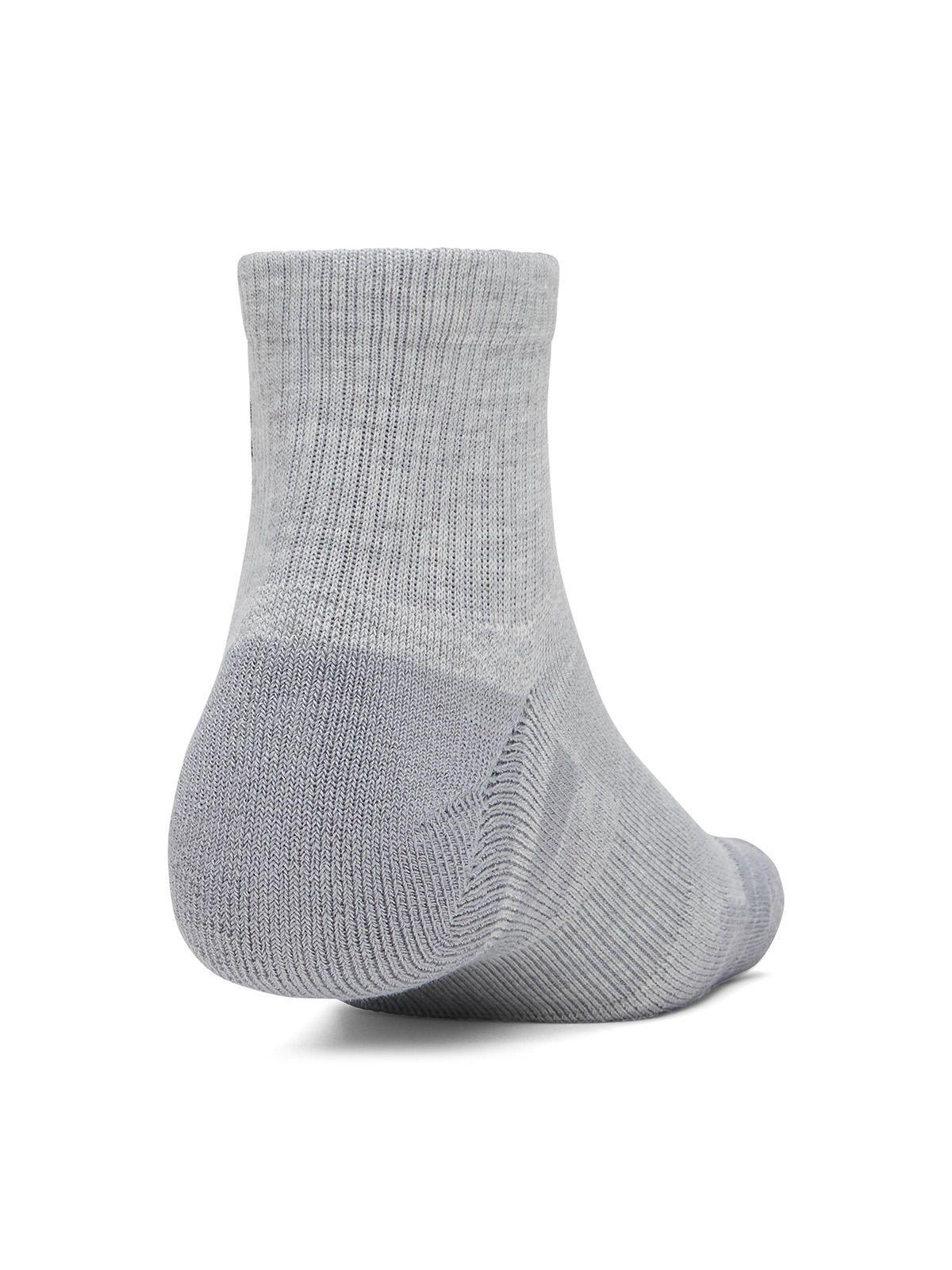 Calcetín UA Performance Tech 3-Pack Quarter Gris Unisex-1