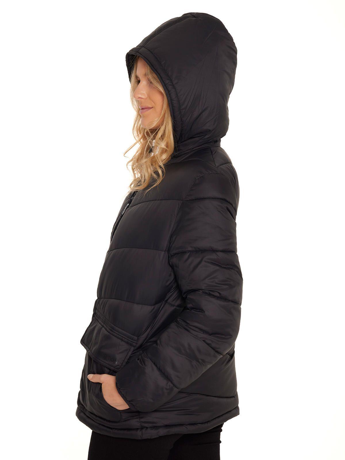 Parka Impermeable Mujer Negro-3