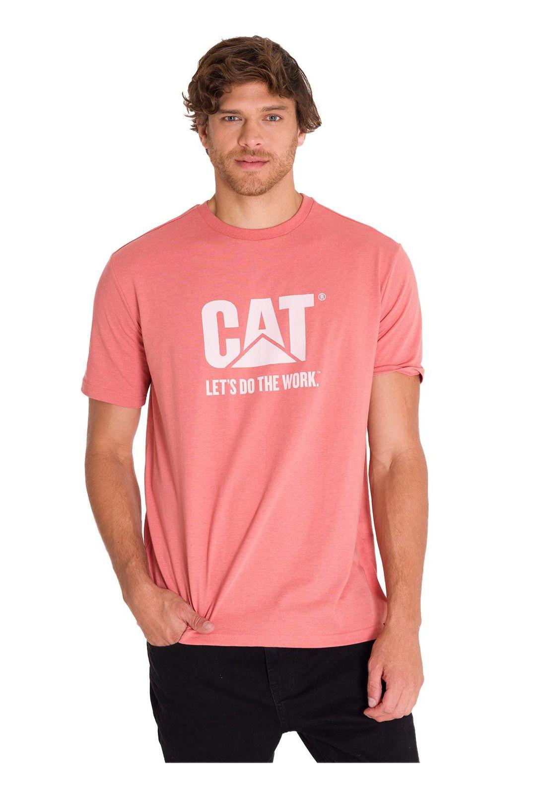 Polera Casual Do The Work Hombre Unisex Rosada-0
