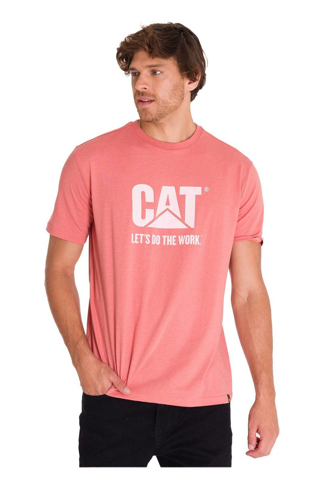 Polera Casual Do The Work Hombre Unisex Rosada-1