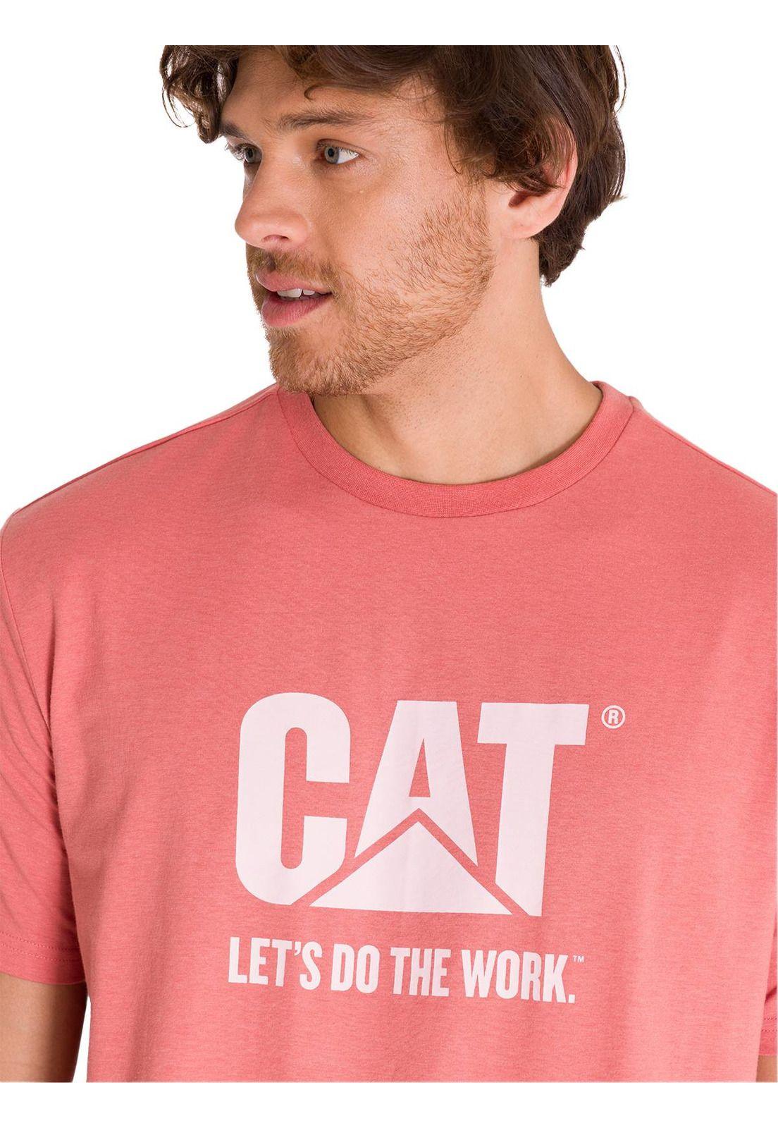 Polera Casual Do The Work Hombre Unisex Rosada-4