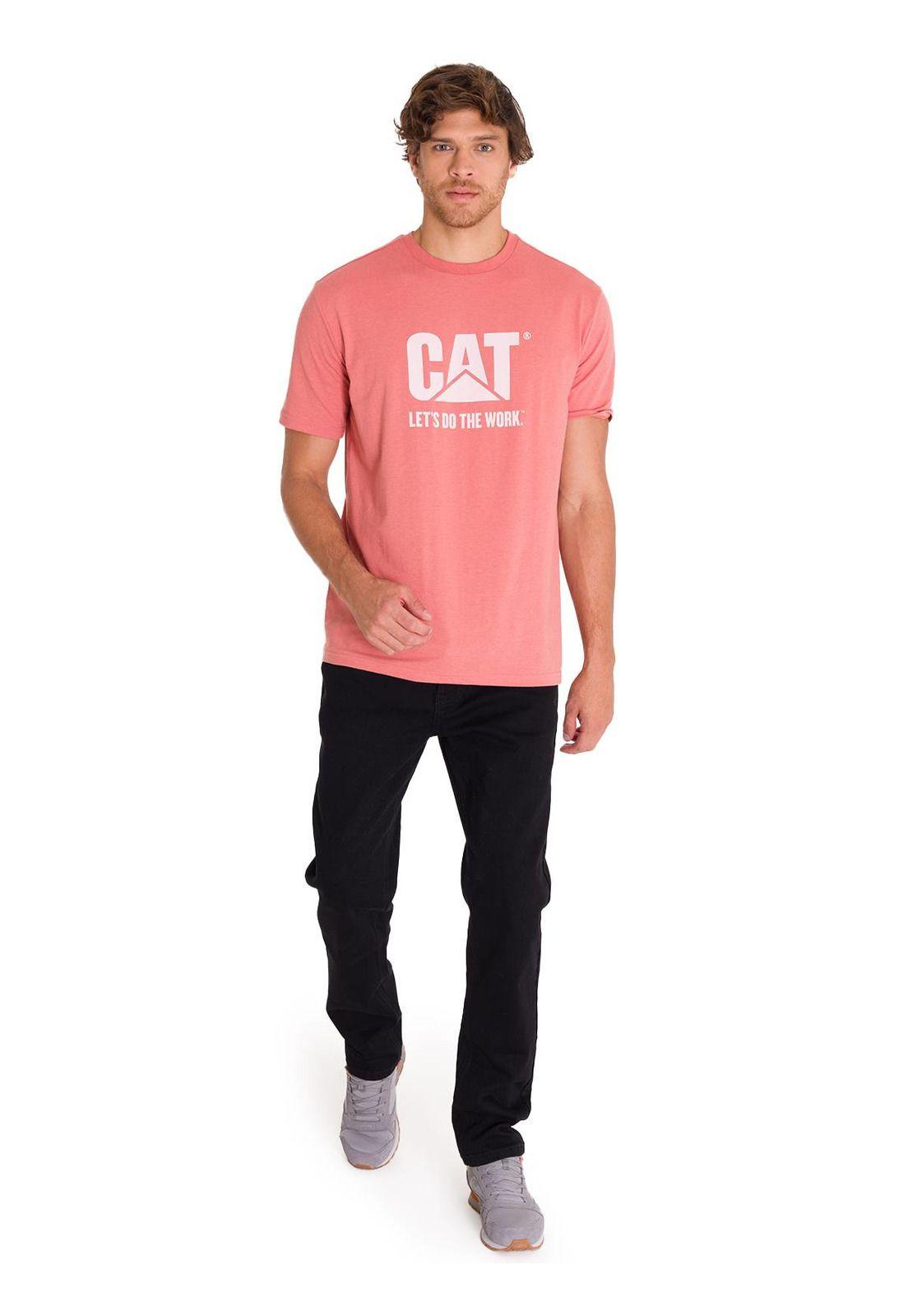 Polera Casual Do The Work Hombre Unisex Rosada-5