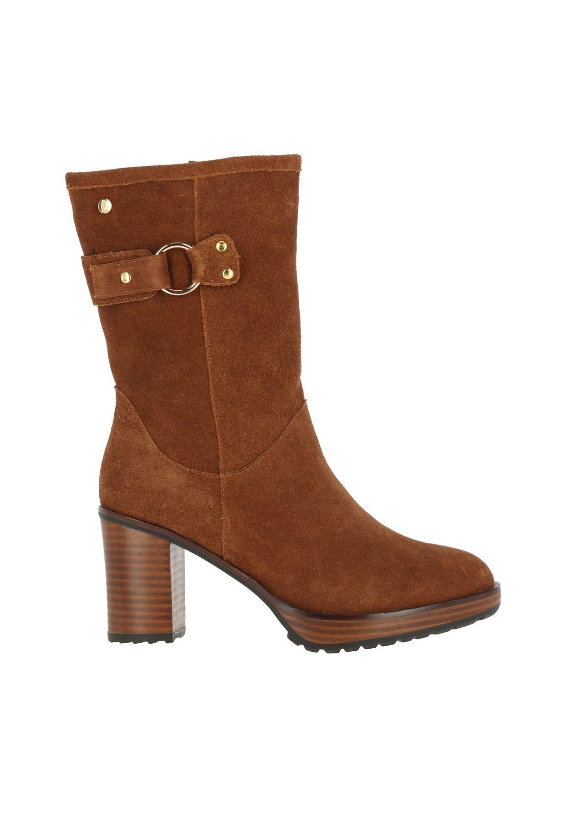 Botin Cuero Mujer Nuria Café-3