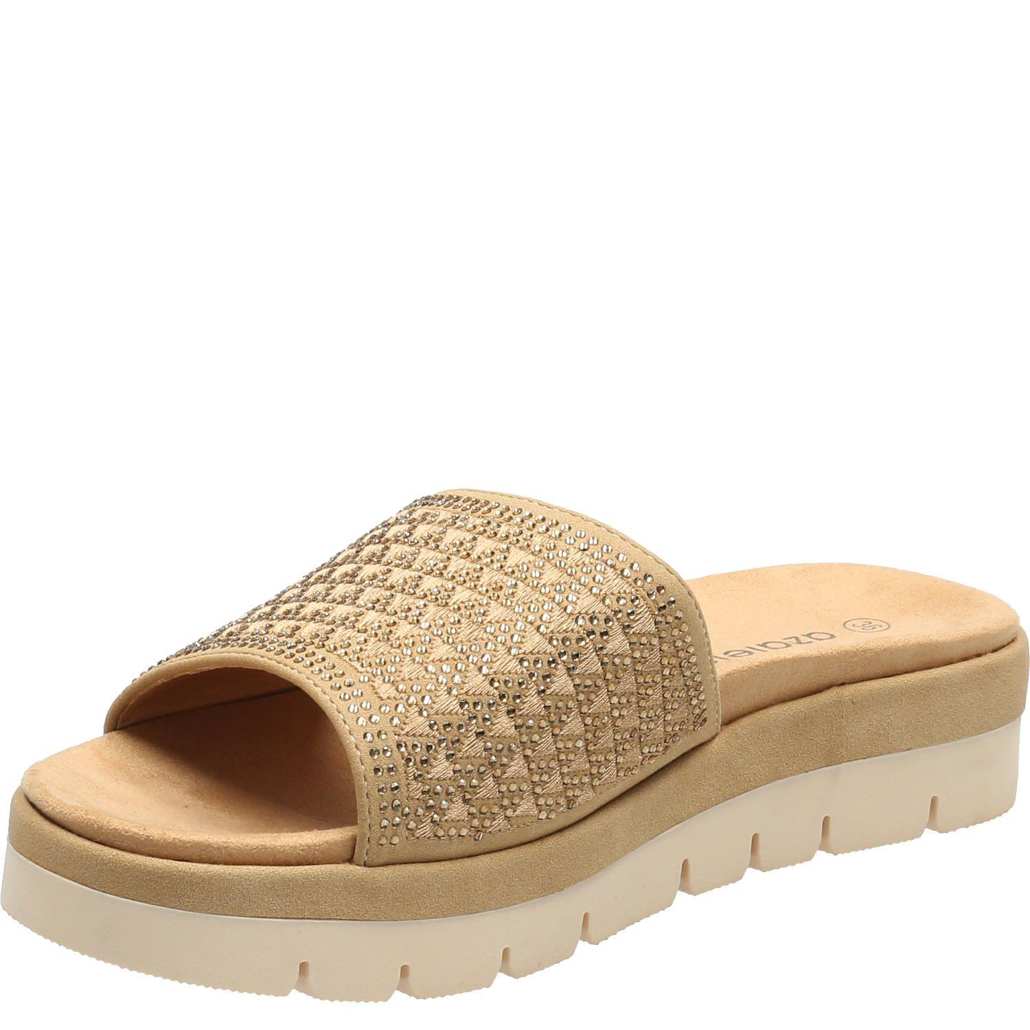 Sandalia Mujer Relax Beige-4