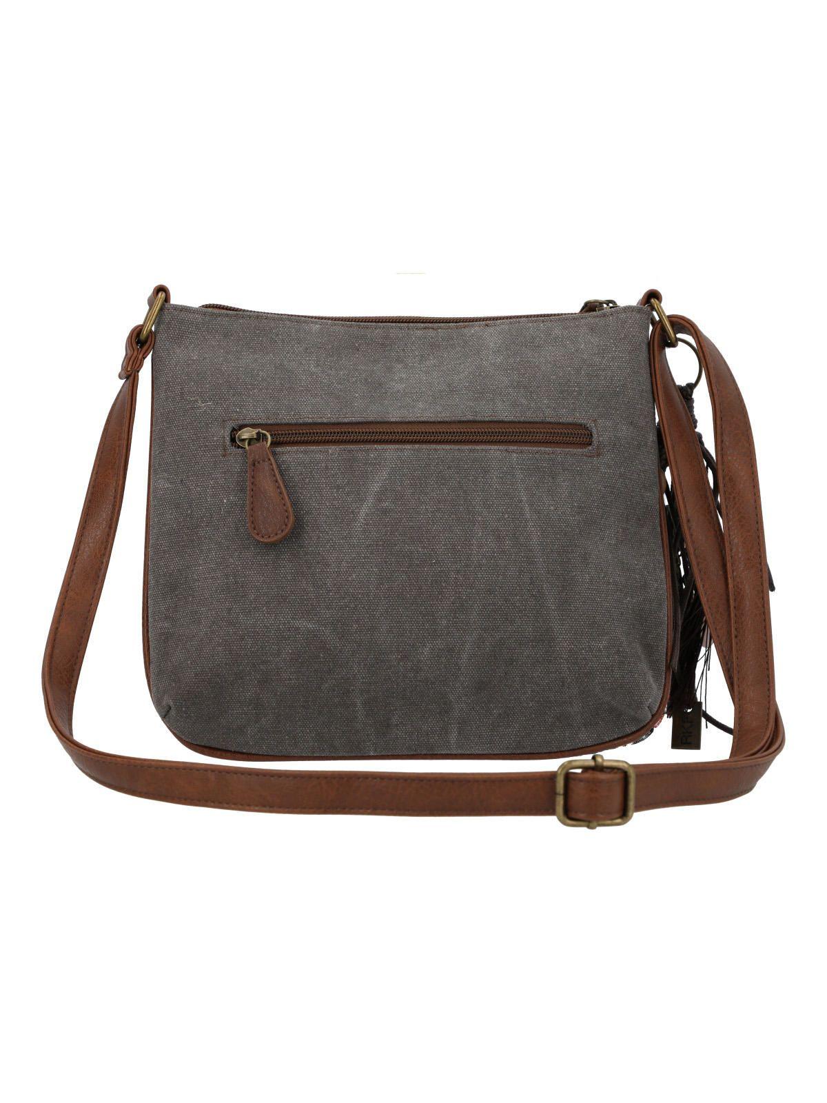Cartera Textil Mujer Alikai Cross Gris-2