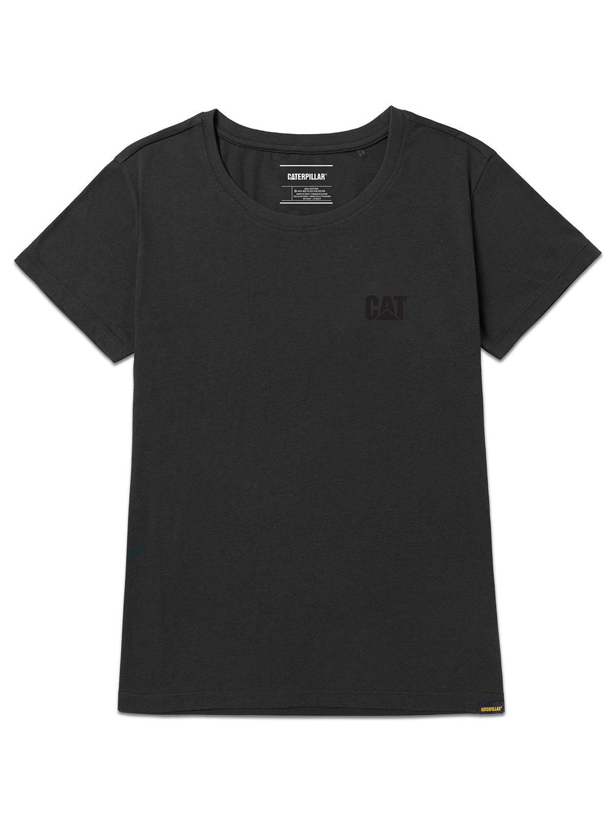 Polera Manga Corta Mujer Logo Negro-0