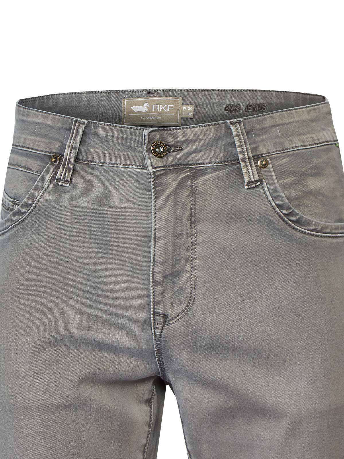 Jeans Algodón Hombre Bari Gris-3