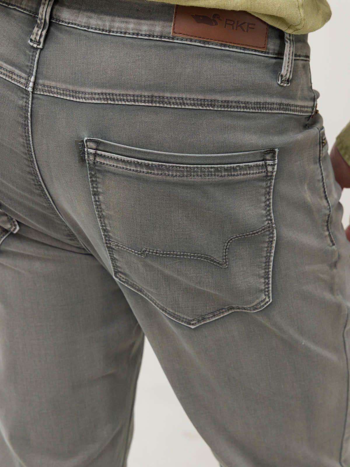 Jeans Algodón Hombre Bari Gris-7