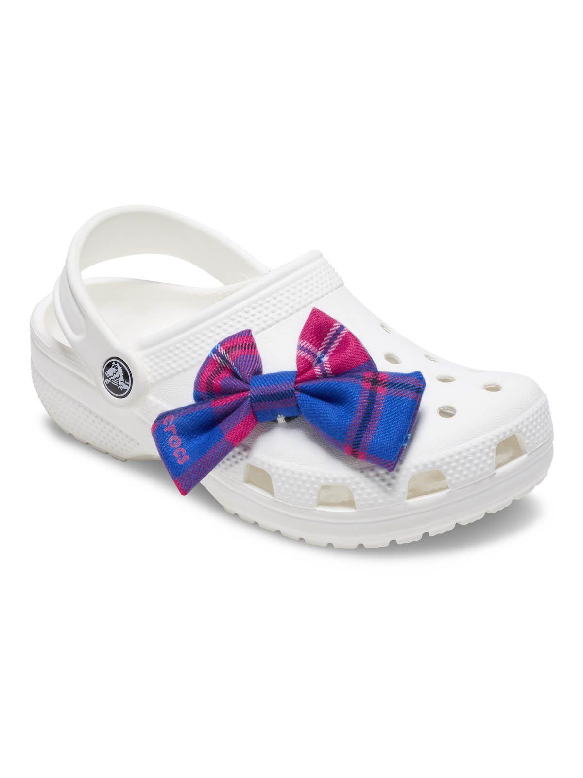 Jibbitz Lazo Cuadrillé Rosado Azul-1