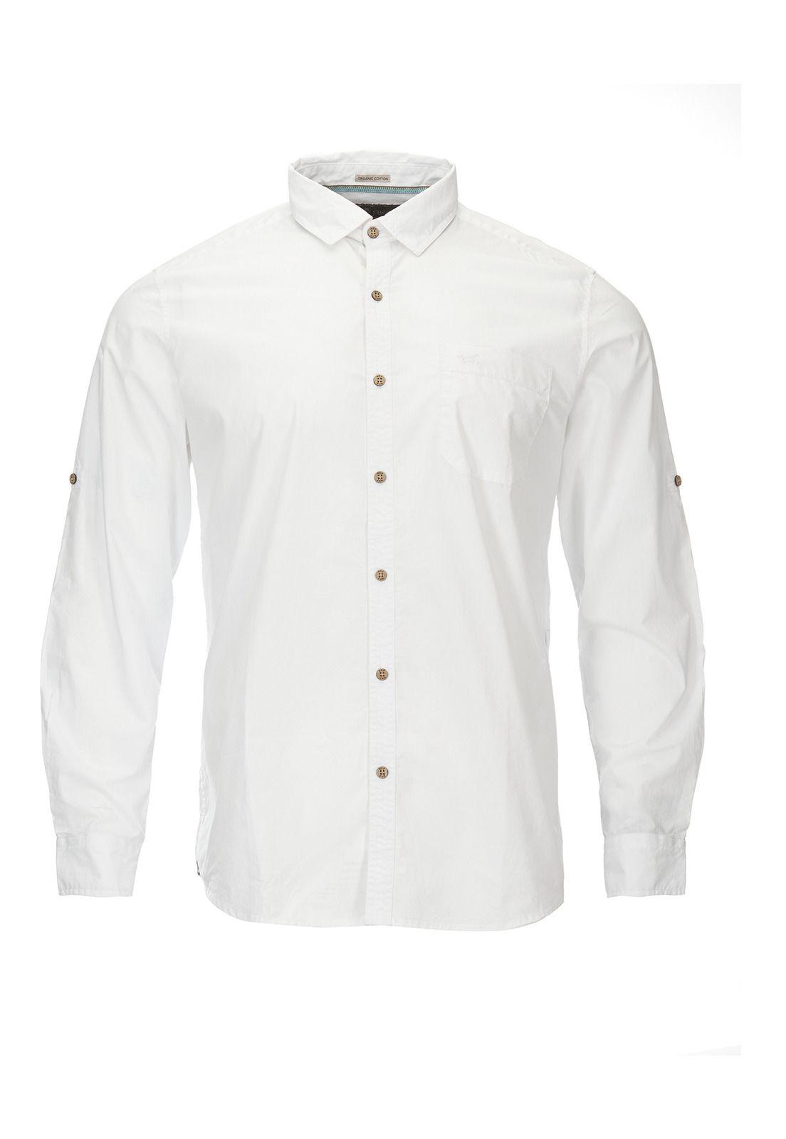 Camisa Algodón Orgánico Hombre Galiton Blanco-0